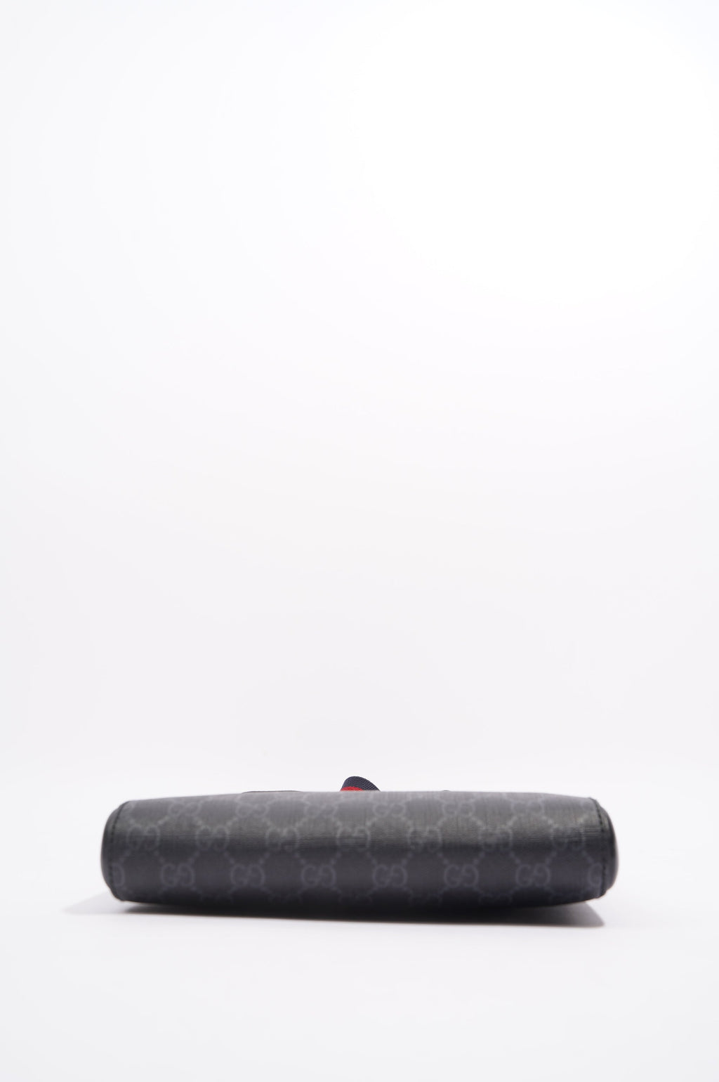 Gucci Mens GG Black Messenger Bag Black Canvas Small