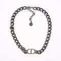 Christian Dior Womens Montaigne Choker Gunmetal