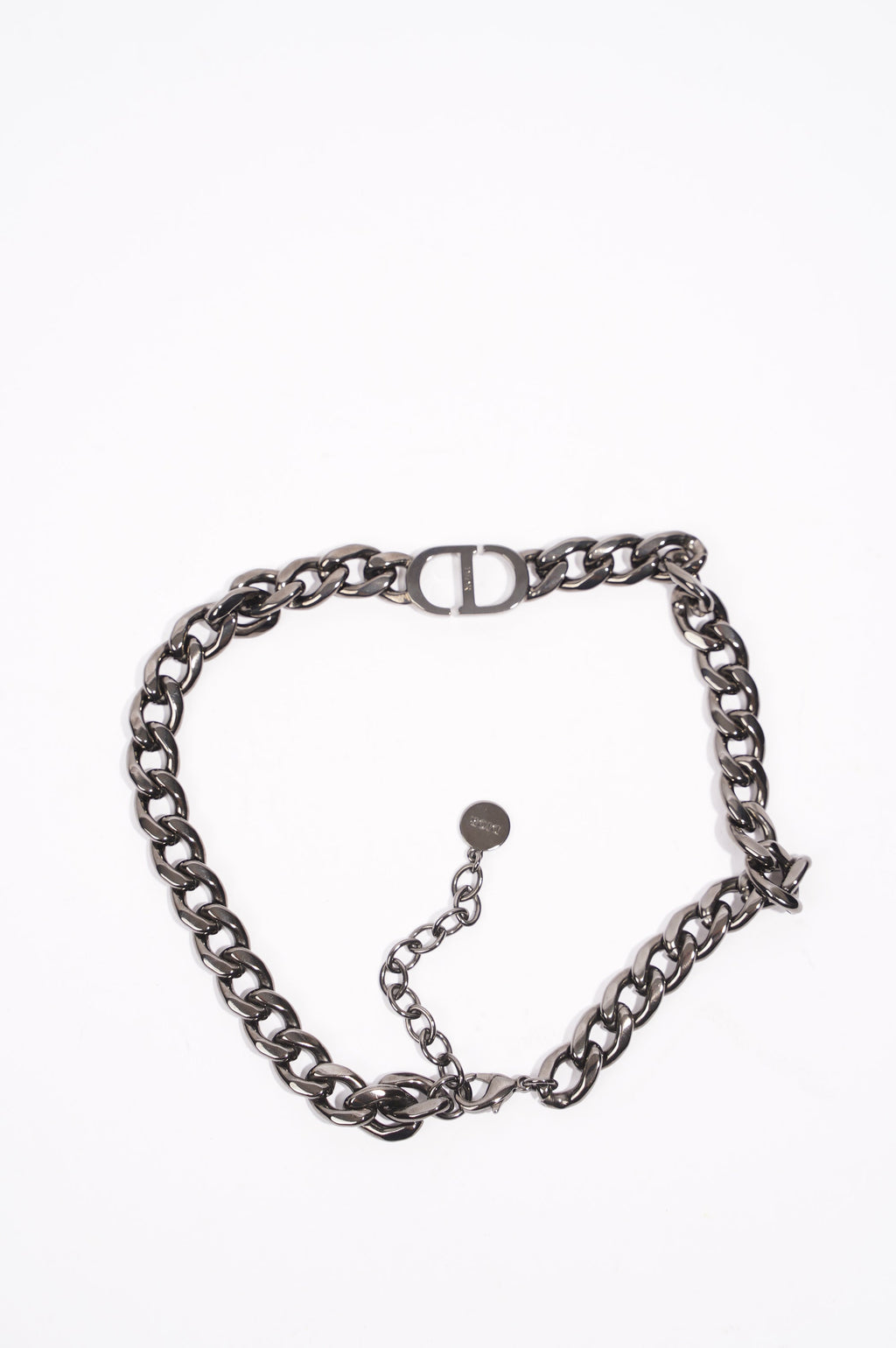 Christian Dior Womens Montaigne Choker Gunmetal