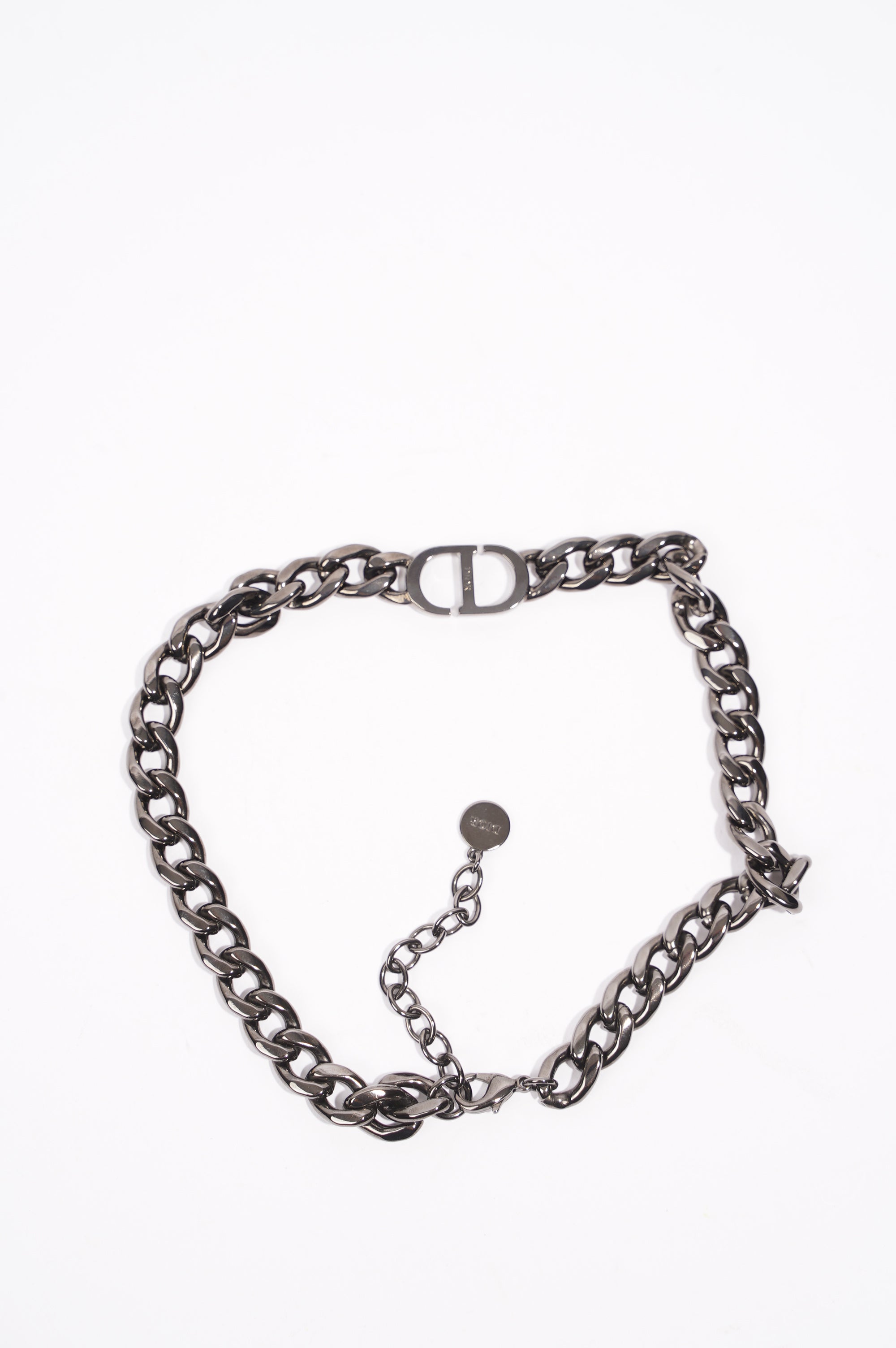 Christian Dior Womens Montaigne Choker Gunmetal