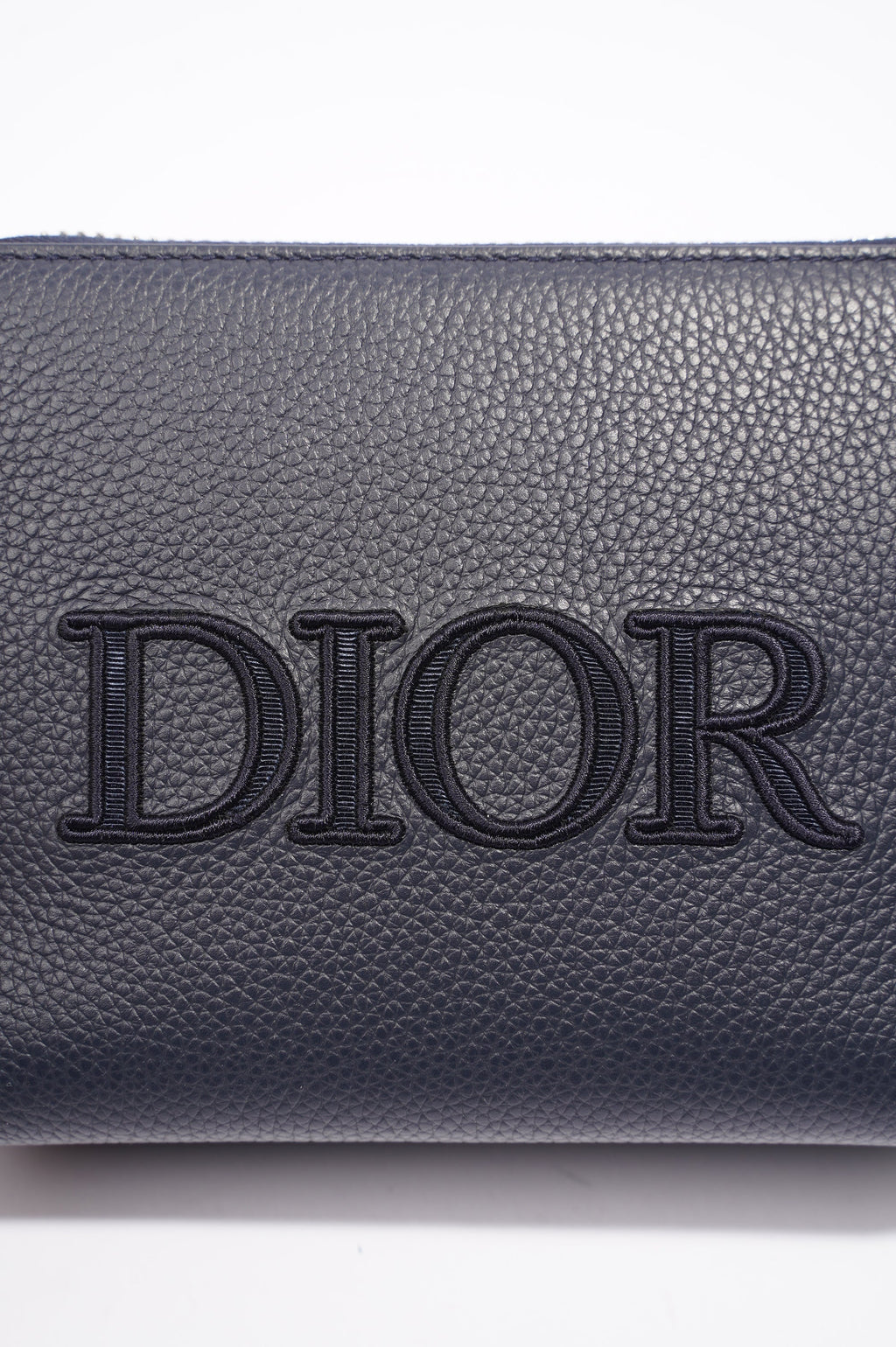 Christian Dior Messenger Pouch Navy Leather