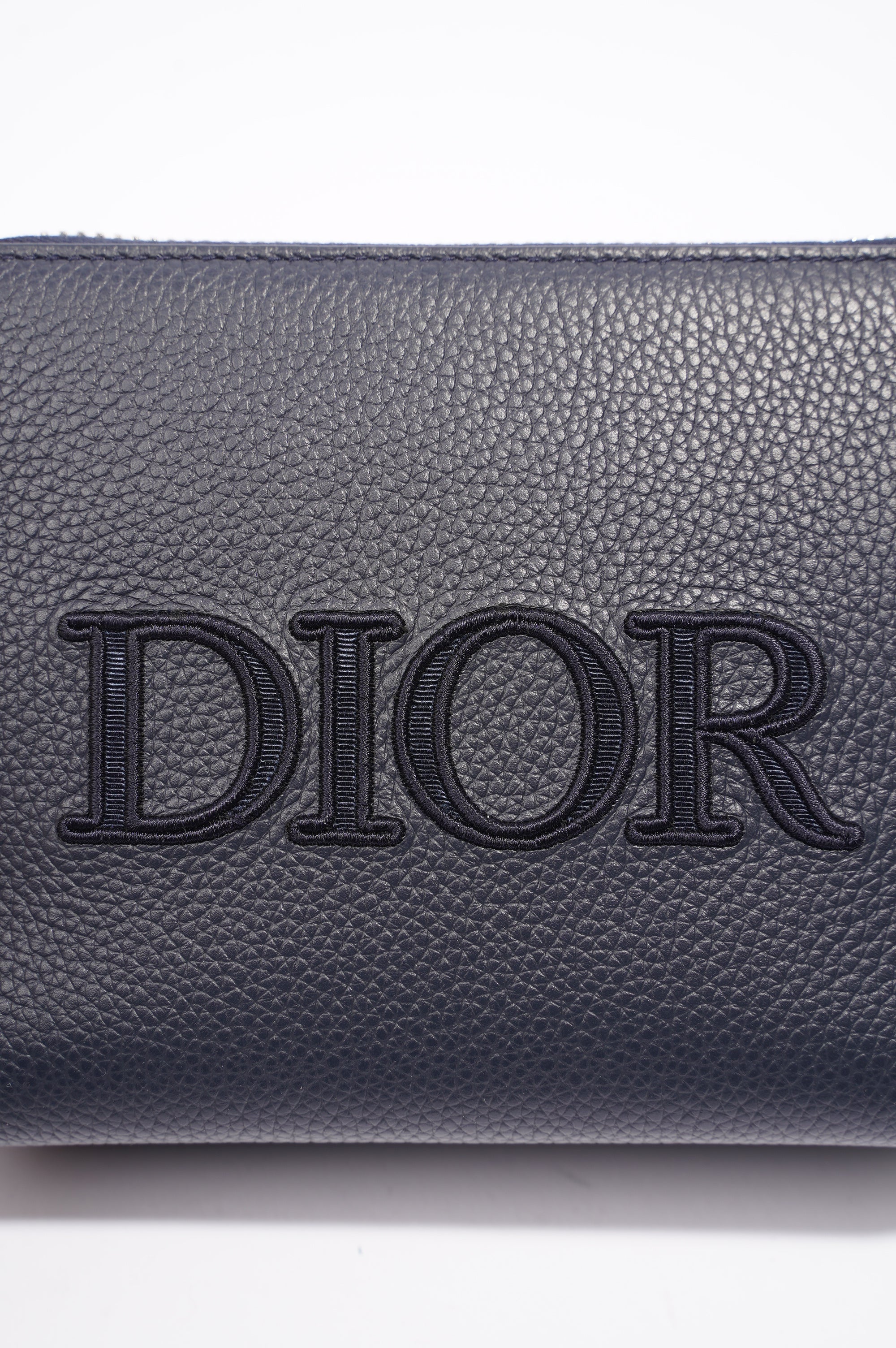Christian Dior Messenger Pouch Navy Leather