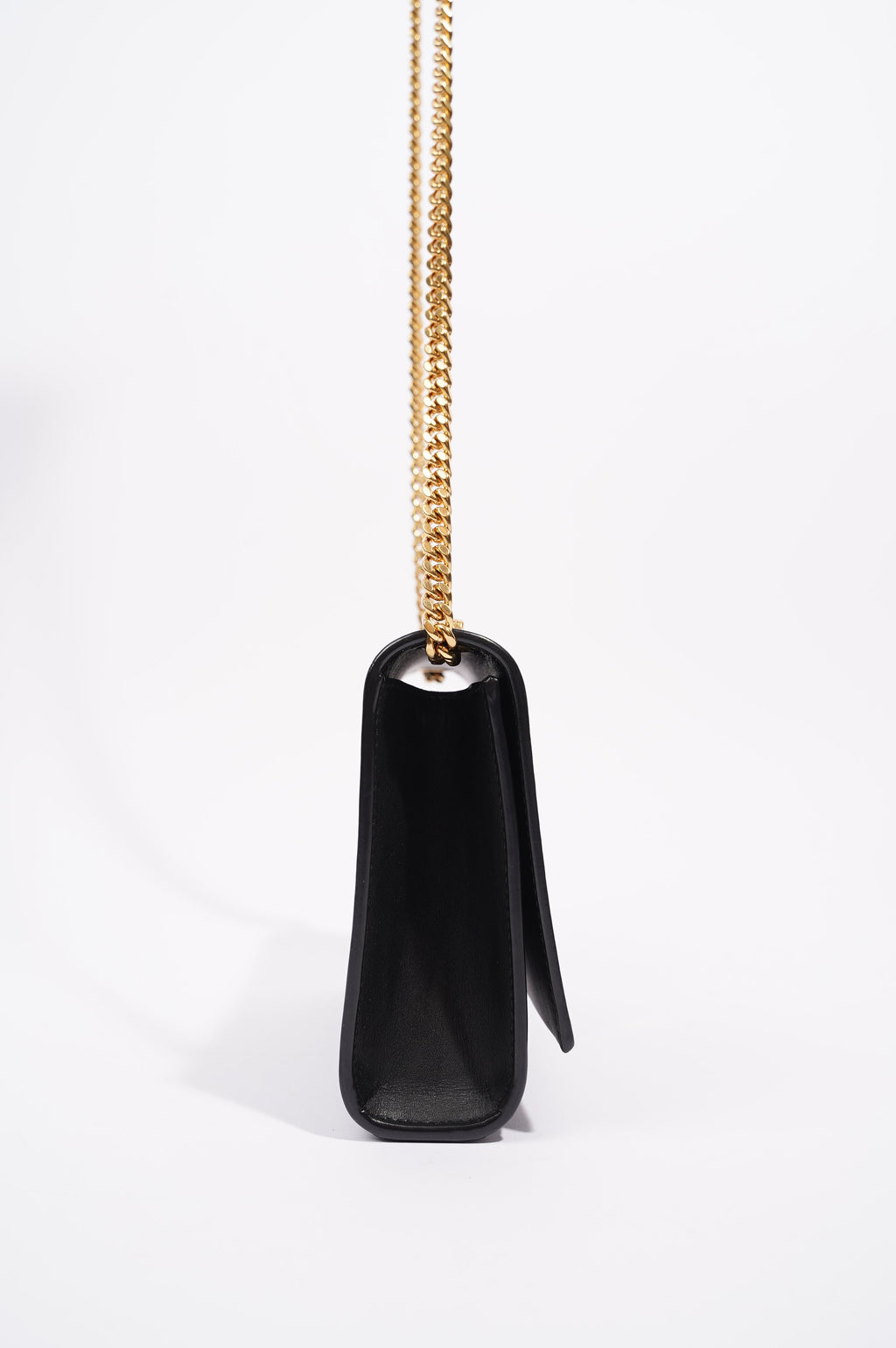 Saint Laurent Womens Kate Tassle Black / Gold Small