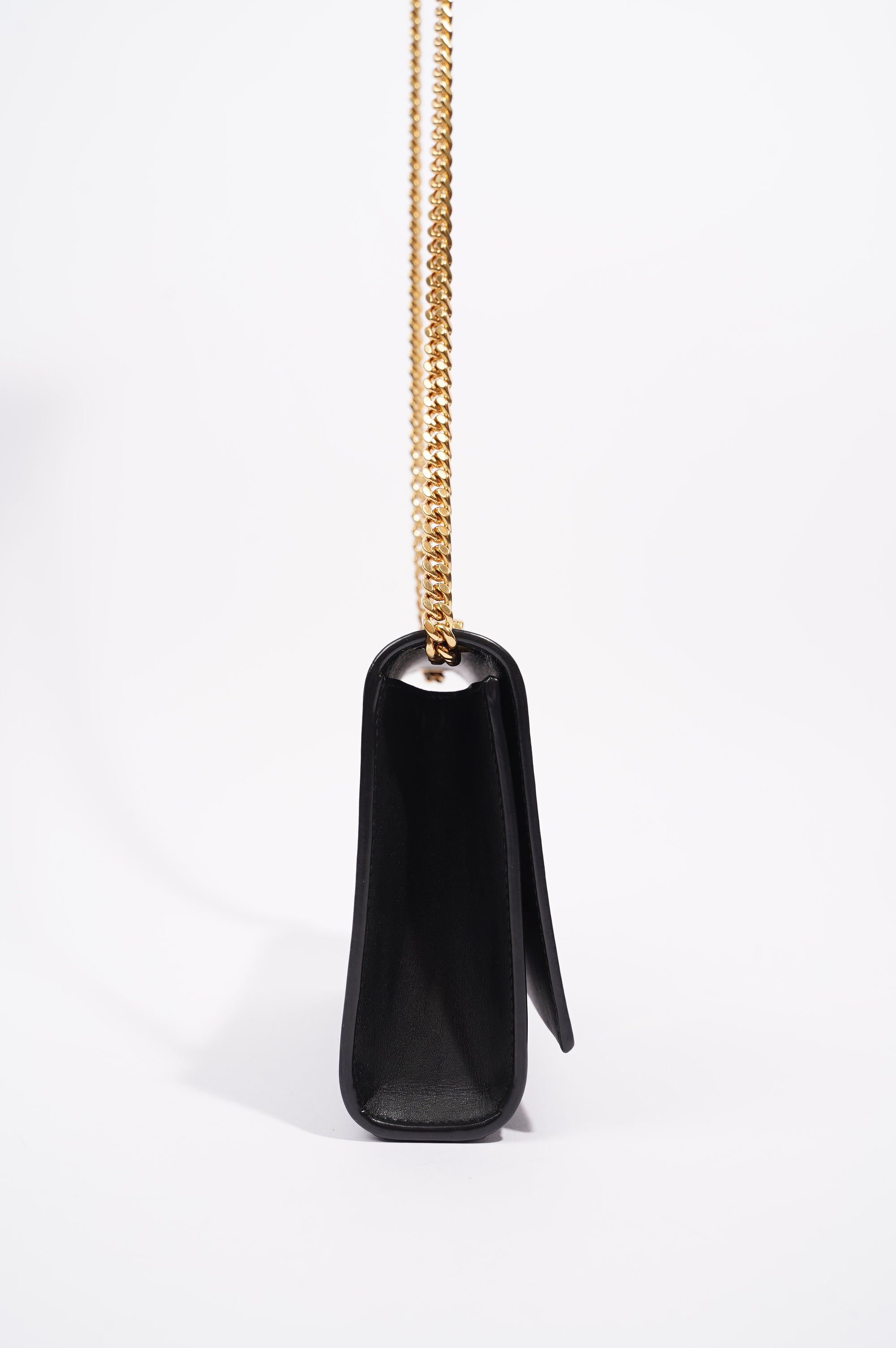Saint Laurent Womens Kate Tassle Black / Gold Small