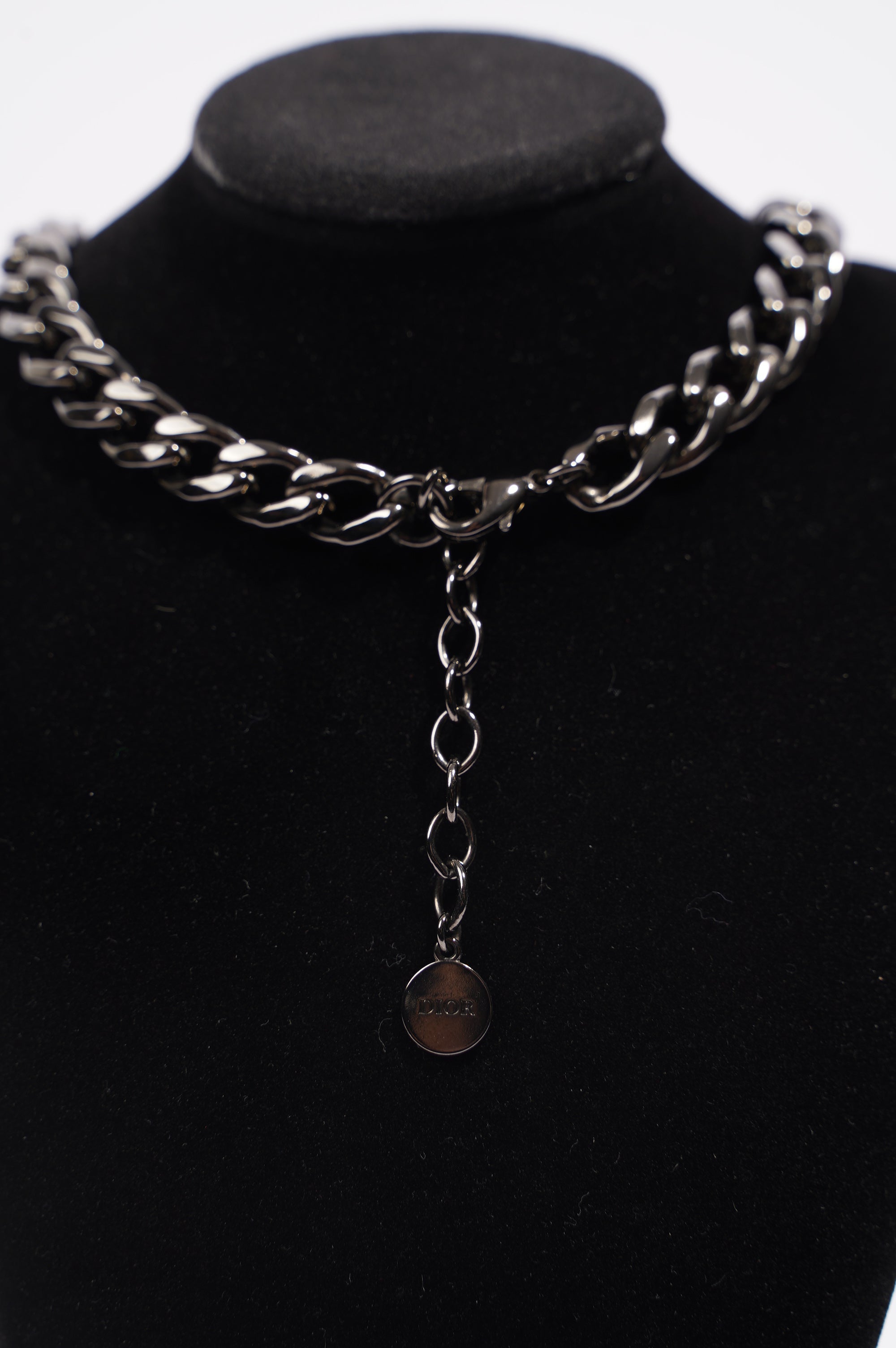 Christian Dior Womens Montaigne Choker Gunmetal