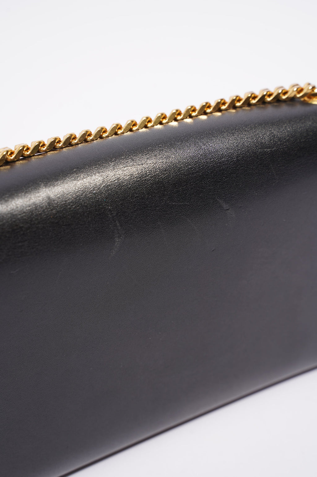 Saint Laurent Womens Kate Tassle Black / Gold Small