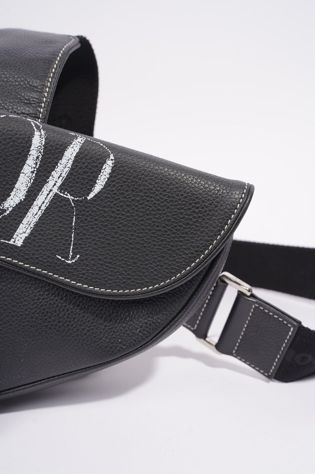 Christian Dior x Shawn Stussy Mens Saddle Bag Black / White