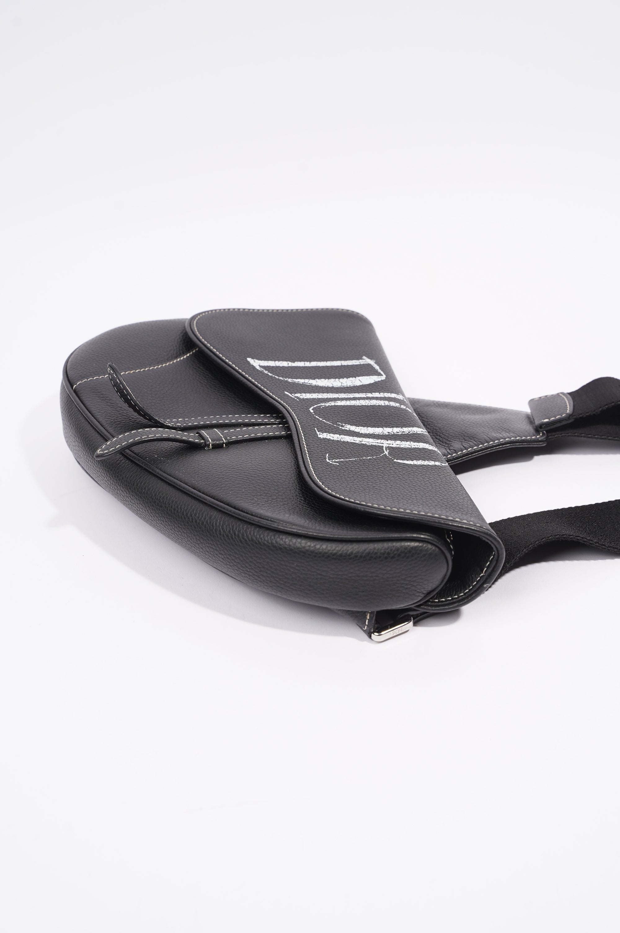 Christian Dior x Shawn Stussy Mens Saddle Bag Black / White