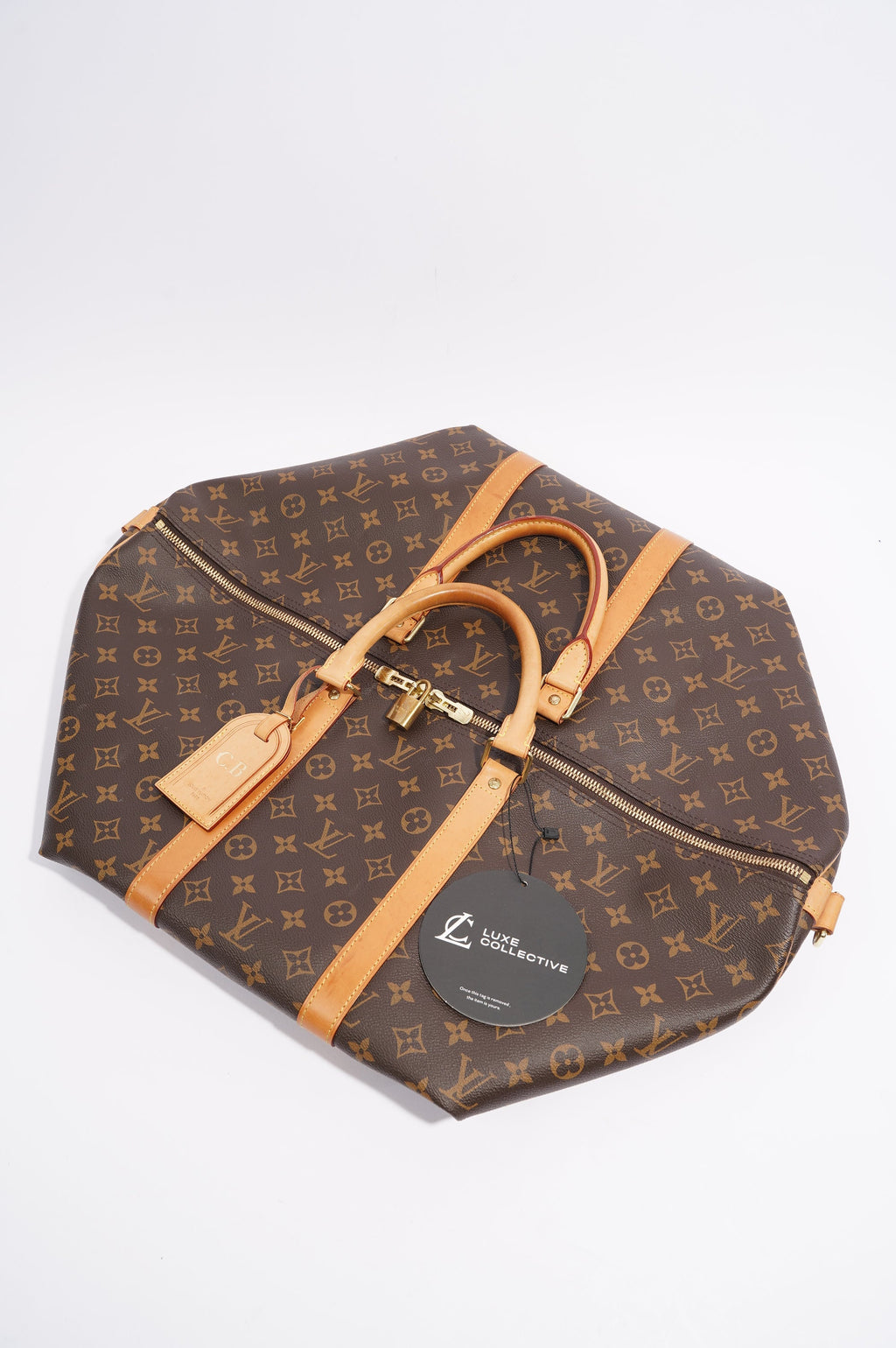 Louis Vuitton Womens Keepall Bandouliere Monogram 55