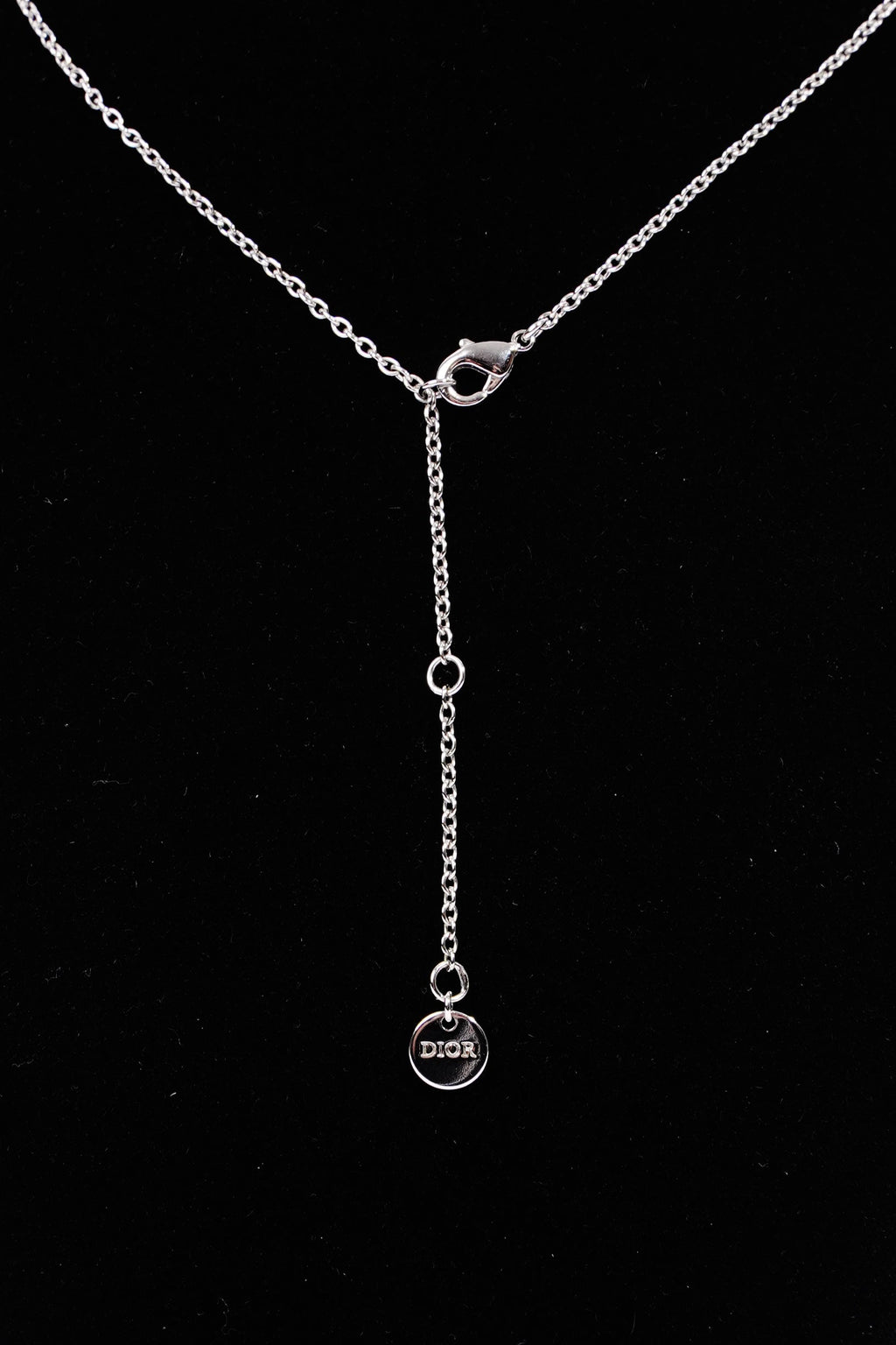 Christian Dior Womens Clair D Lune Necklace Silver