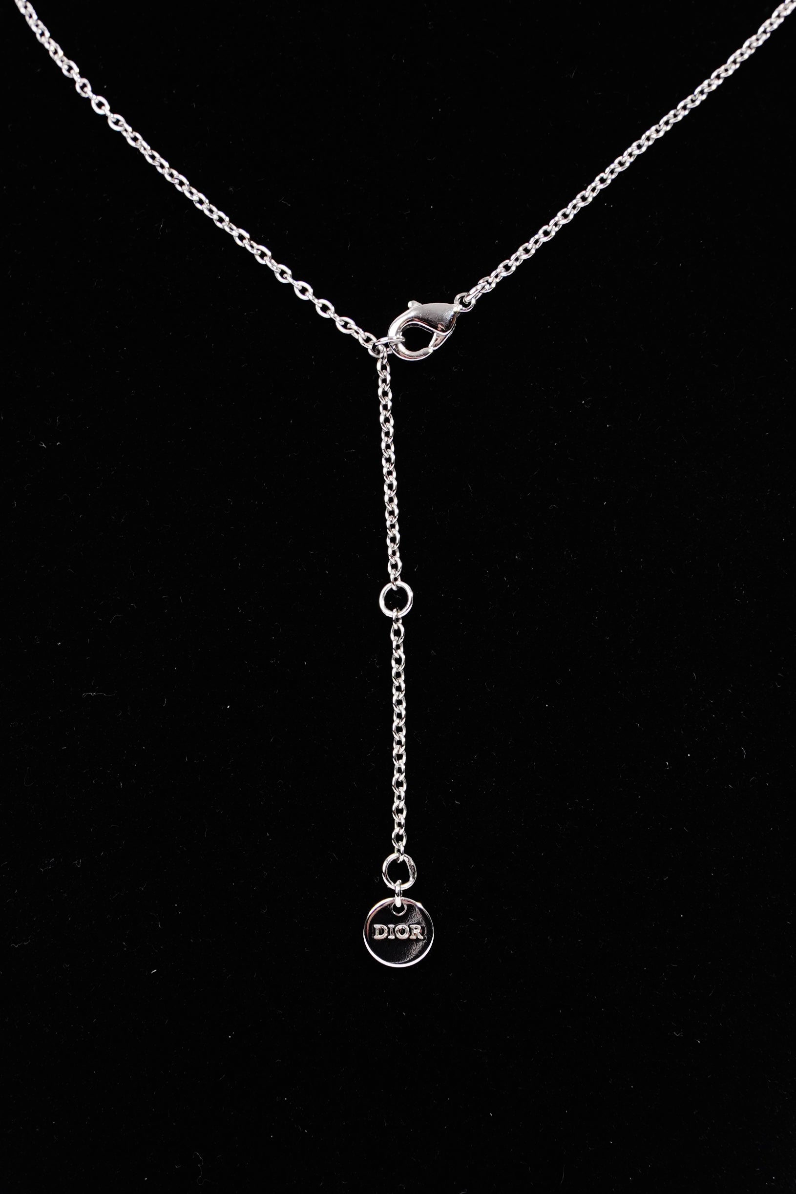 Christian Dior Womens Clair D Lune Necklace Silver