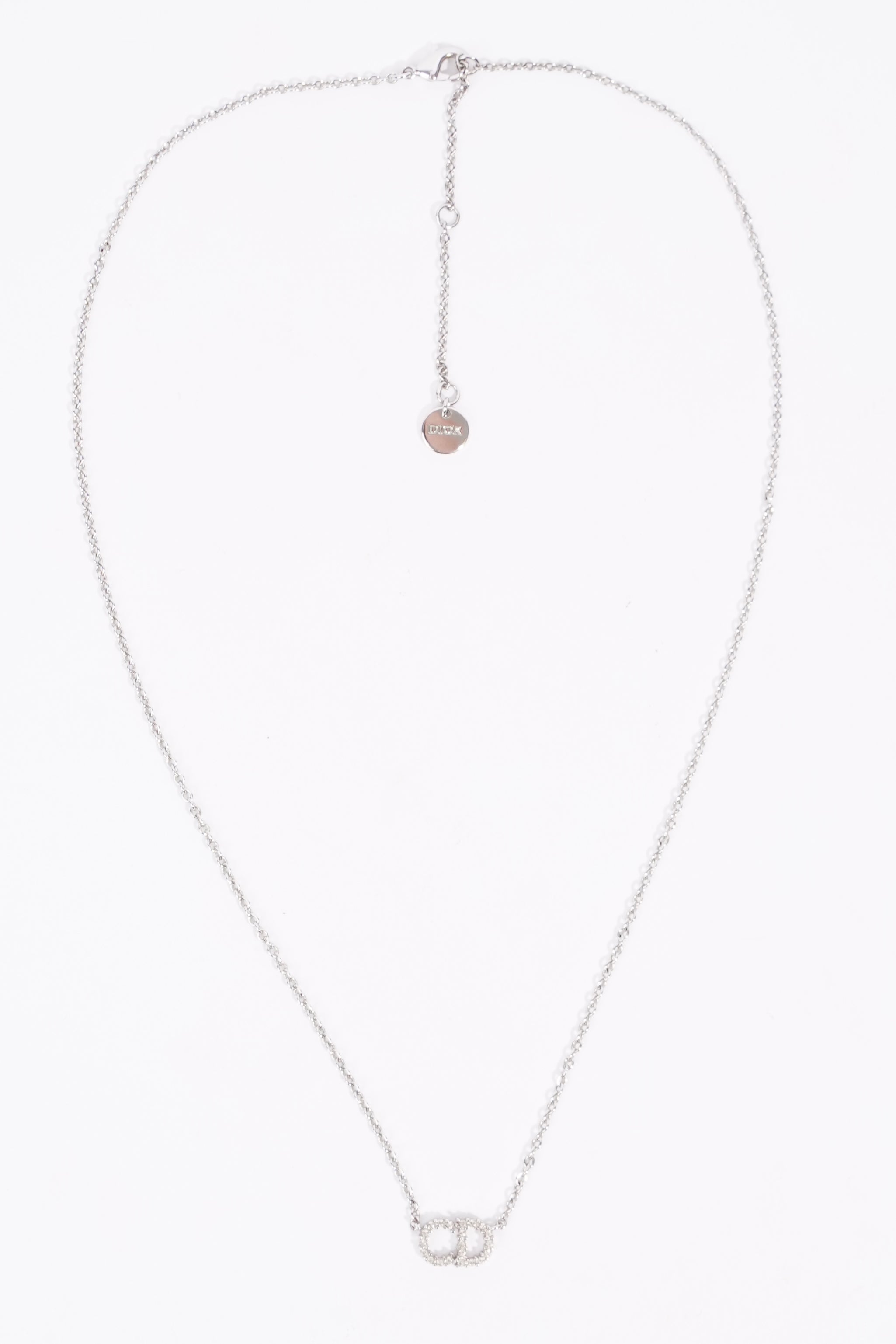 Christian Dior Womens Clair D Lune Necklace Silver