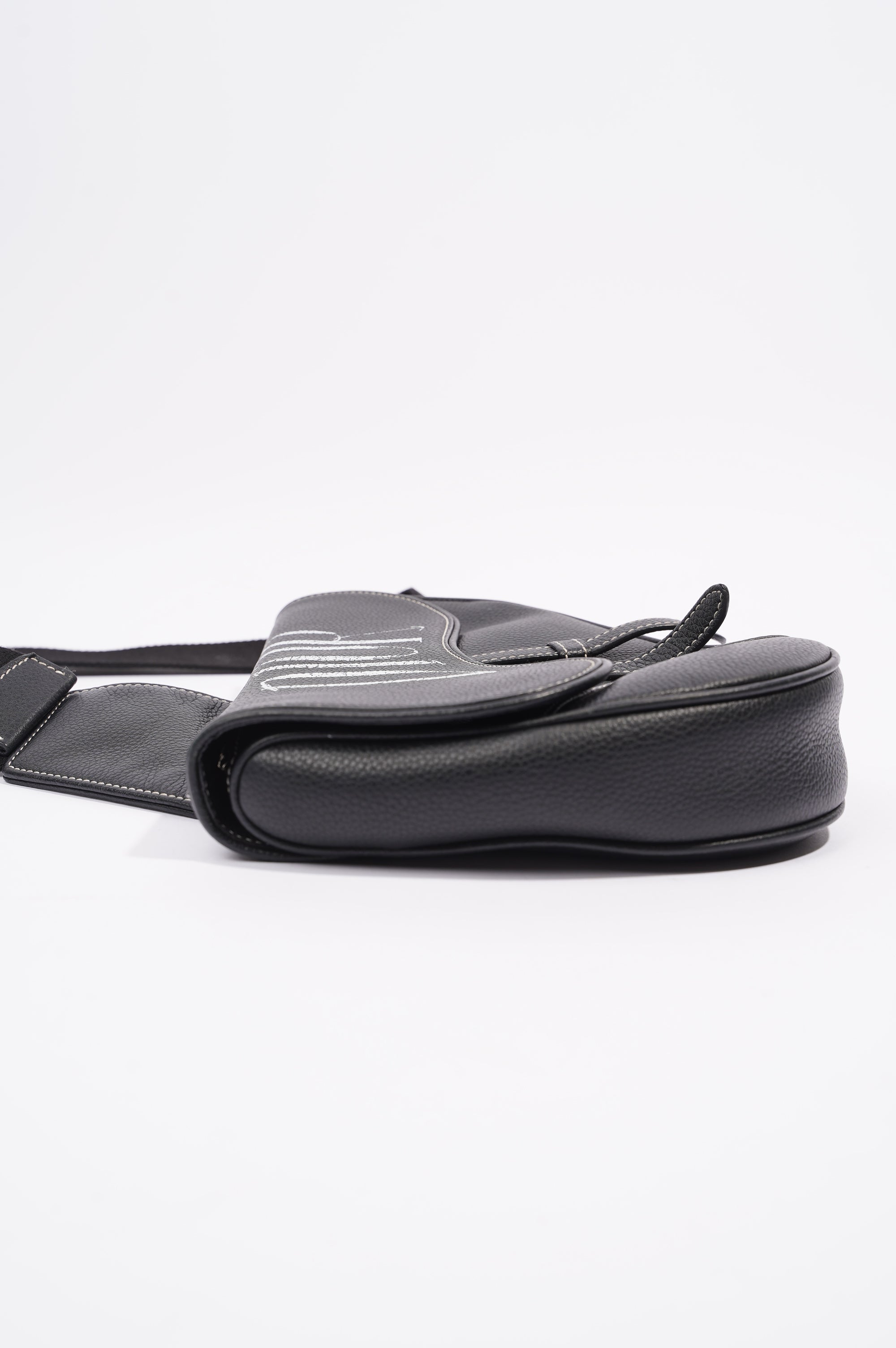 Christian Dior x Shawn Stussy Mens Saddle Bag Black / White