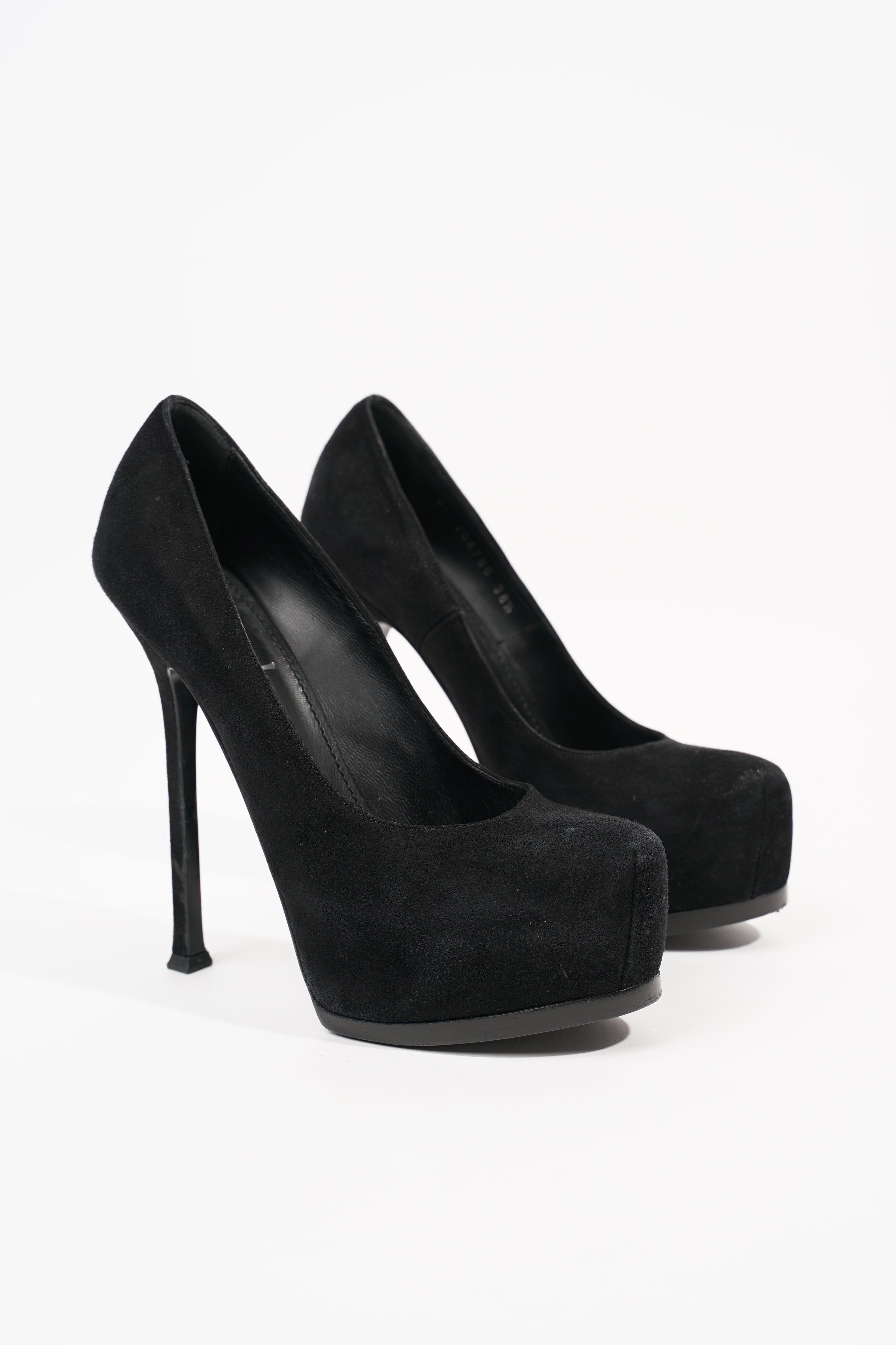 Saint Laurent Womens Tribtoo Pump Black Suede EU 38.5 / UK 5.5