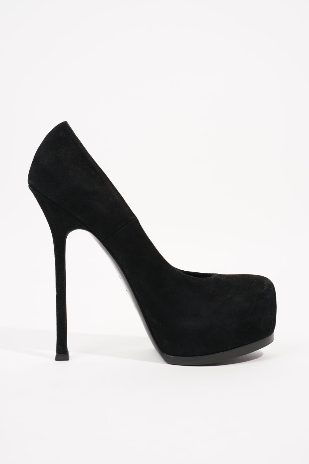 Saint Laurent Womens Tribtoo Pump Black Suede EU 38.5 / UK 5.5
