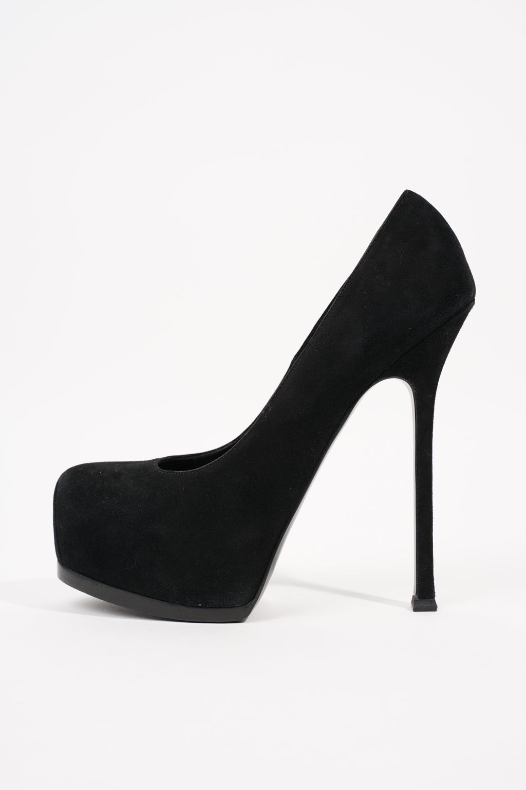 Saint Laurent Womens Tribtoo Pump Black Suede EU 38.5 / UK 5.5