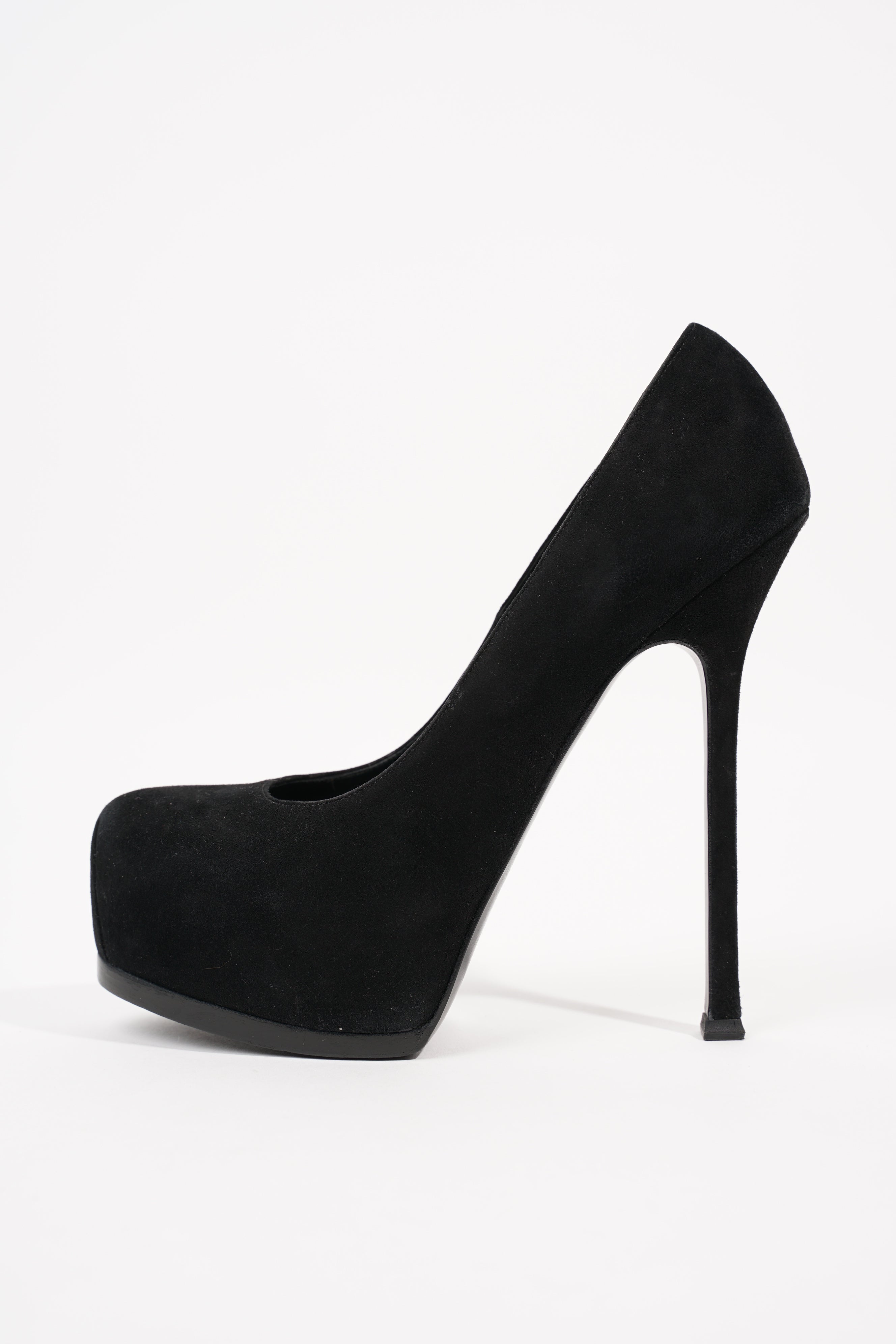 Saint Laurent Womens Tribtoo Pump Black Suede EU 38.5 / UK 5.5