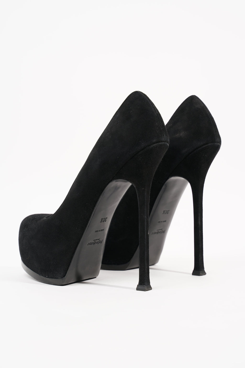 Saint Laurent Womens Tribtoo Pump Black Suede EU 38.5 / UK 5.5