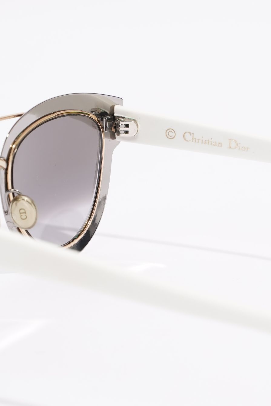 Christian Dior Womens LMJ 96 Sunglasses Grey / White 145
