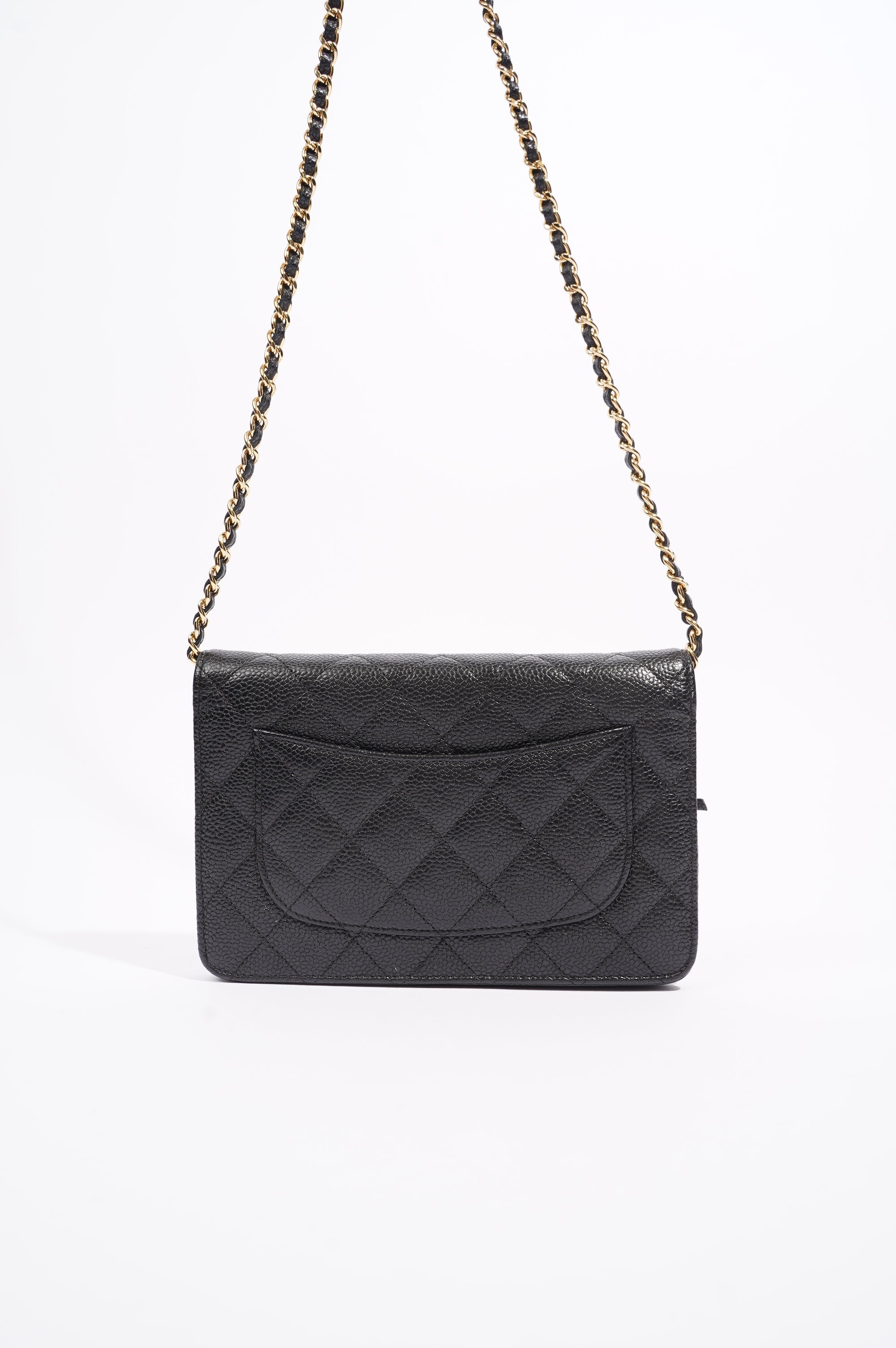 Chanel Womens Wallet On Chain Black Caviar