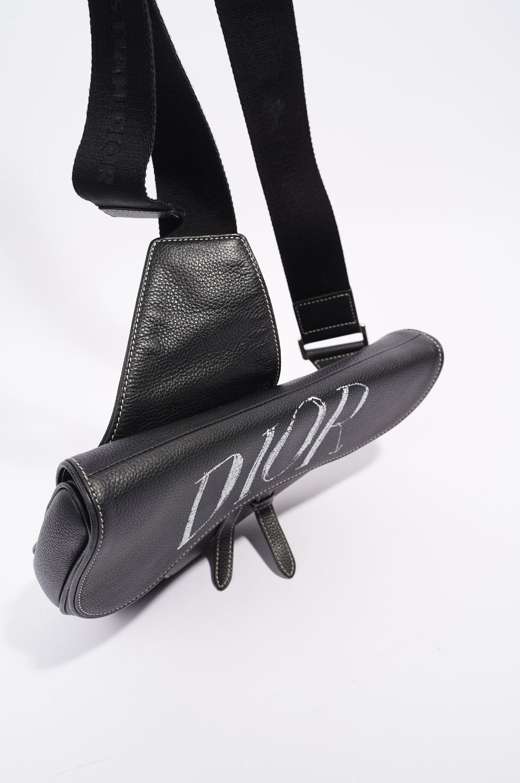 Christian Dior x Shawn Stussy Mens Saddle Bag Black / White