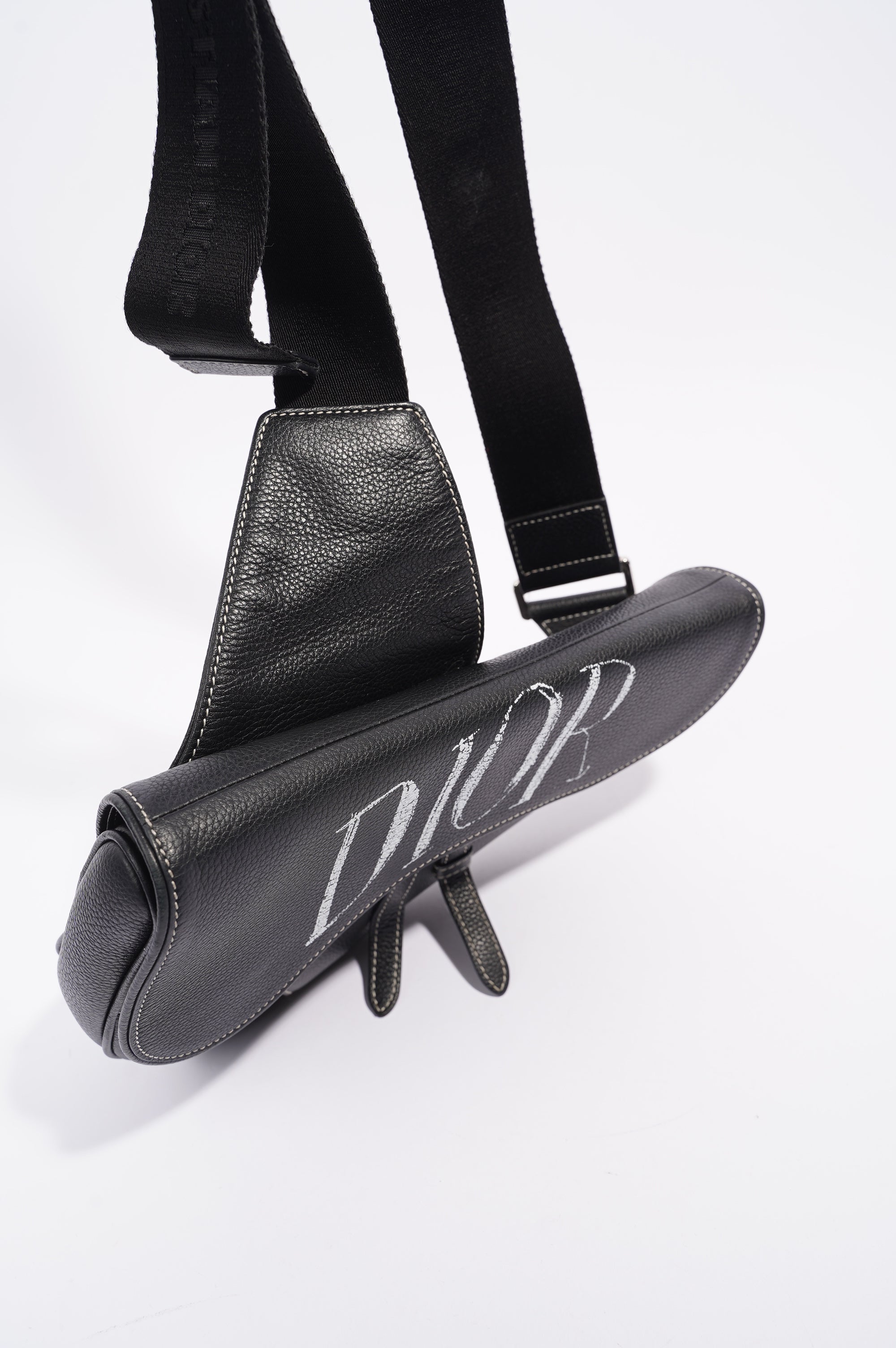 Christian Dior x Shawn Stussy Mens Saddle Bag Black / White