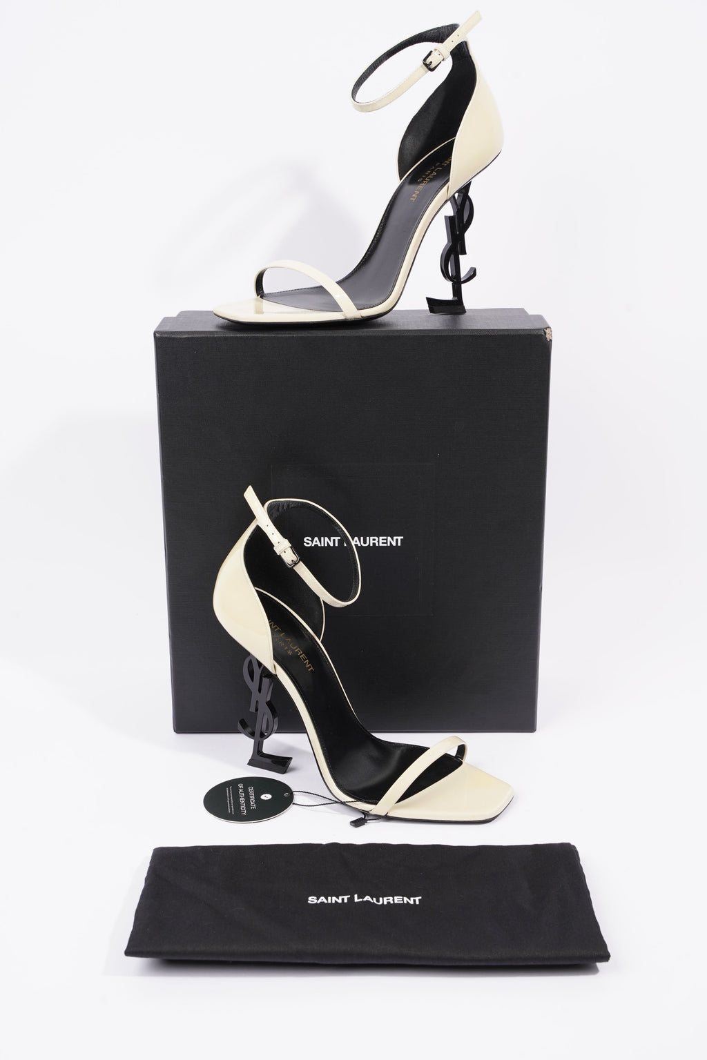 Saint Laurent Womens Opyum 110 Patent Cream EU 39 / UK 6