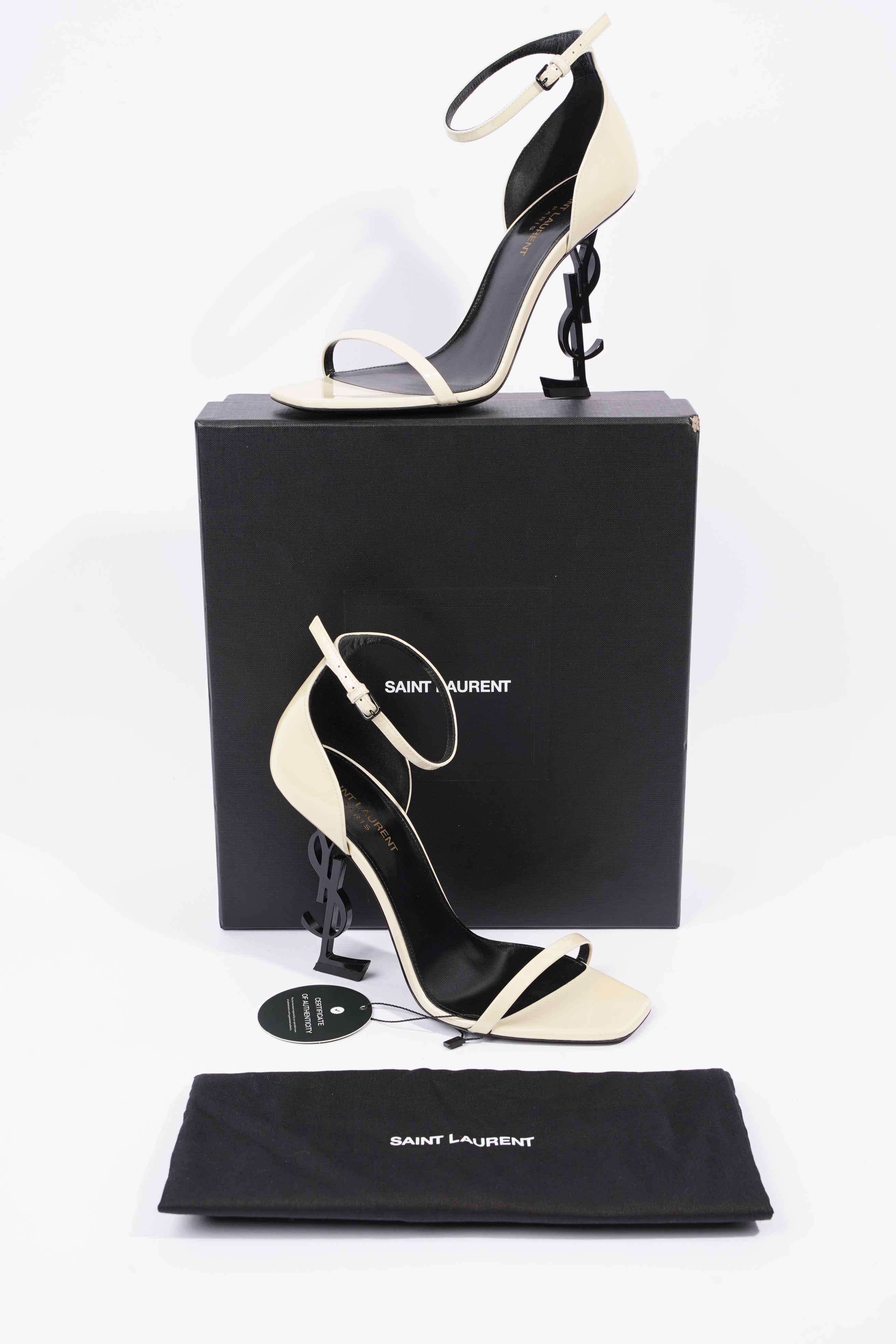 Saint Laurent Womens Opyum 110 Patent Cream EU 39 / UK 6