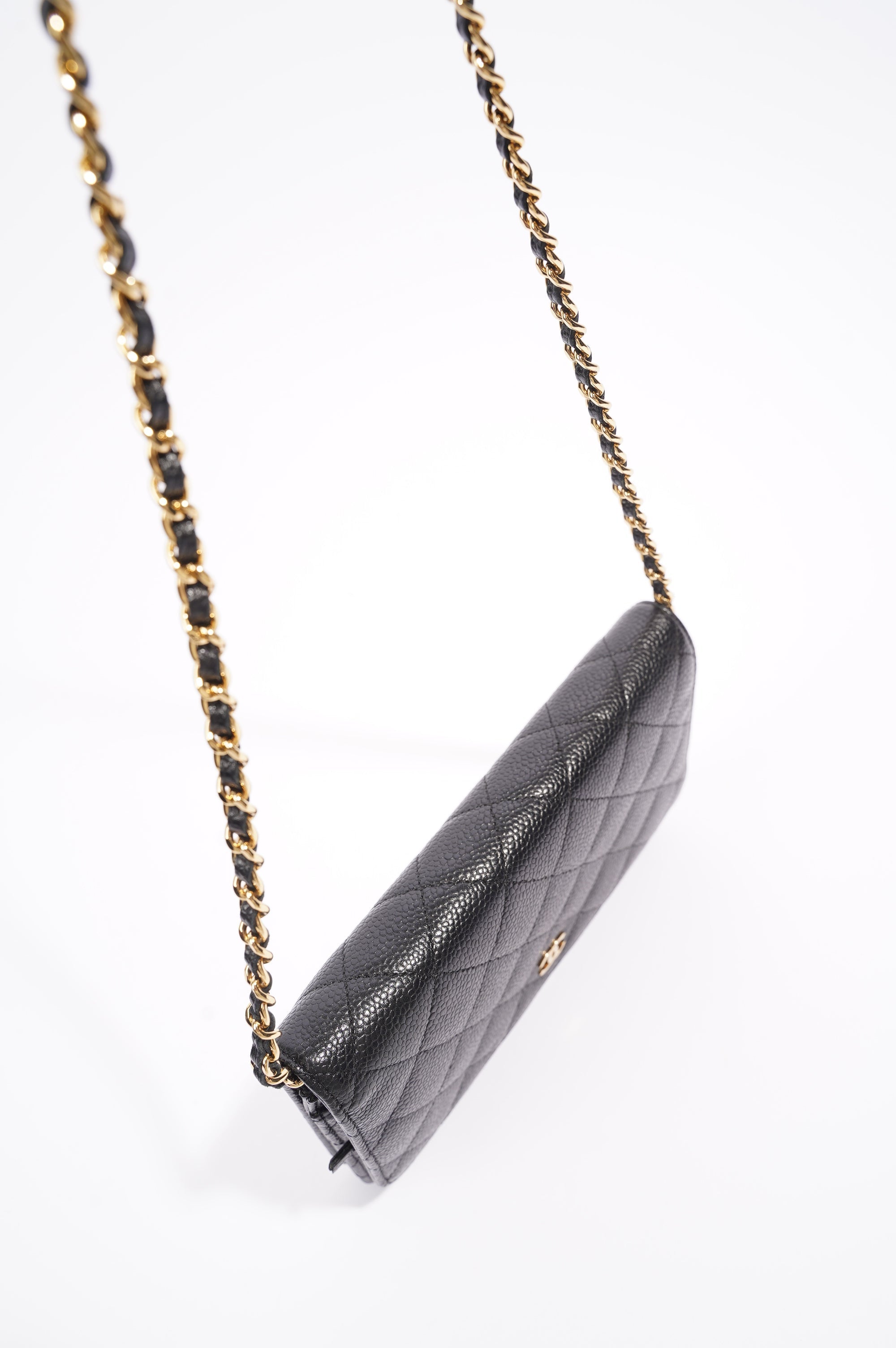 Chanel Womens Wallet On Chain Black Caviar