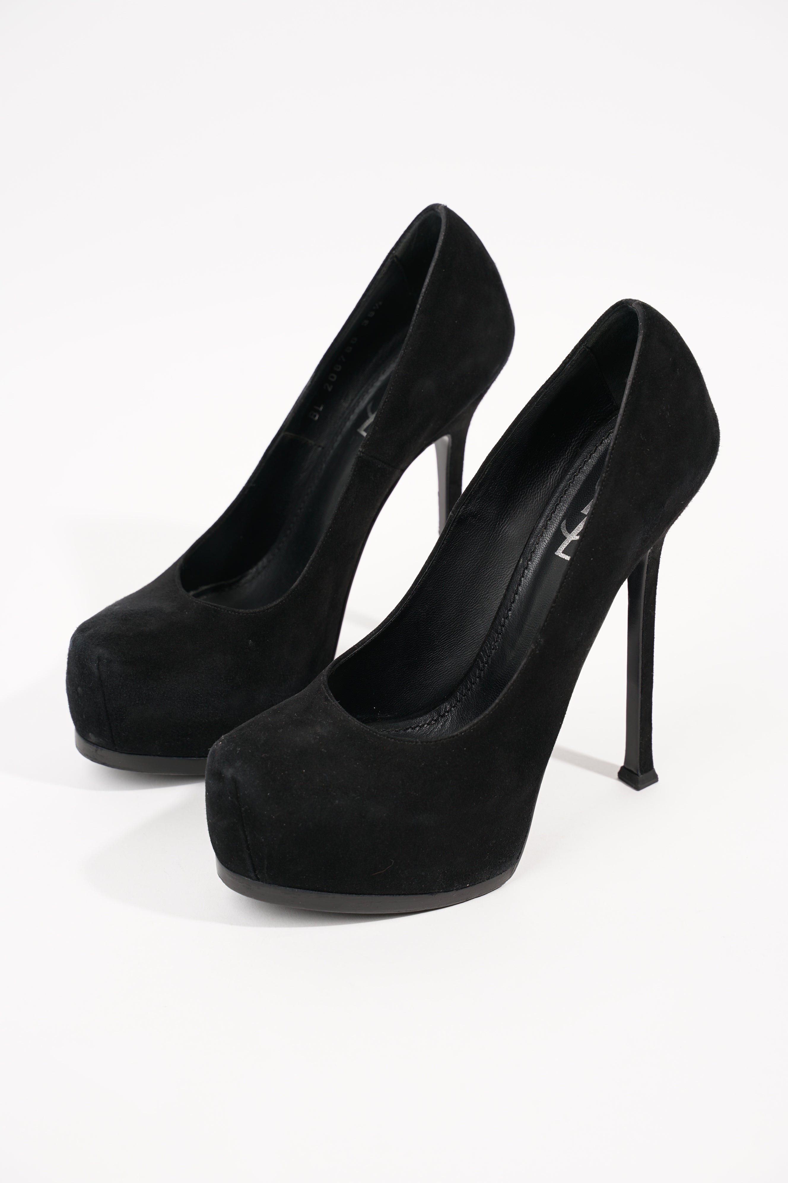 Saint Laurent Womens Tribtoo Pump Black Suede EU 38.5 / UK 5.5