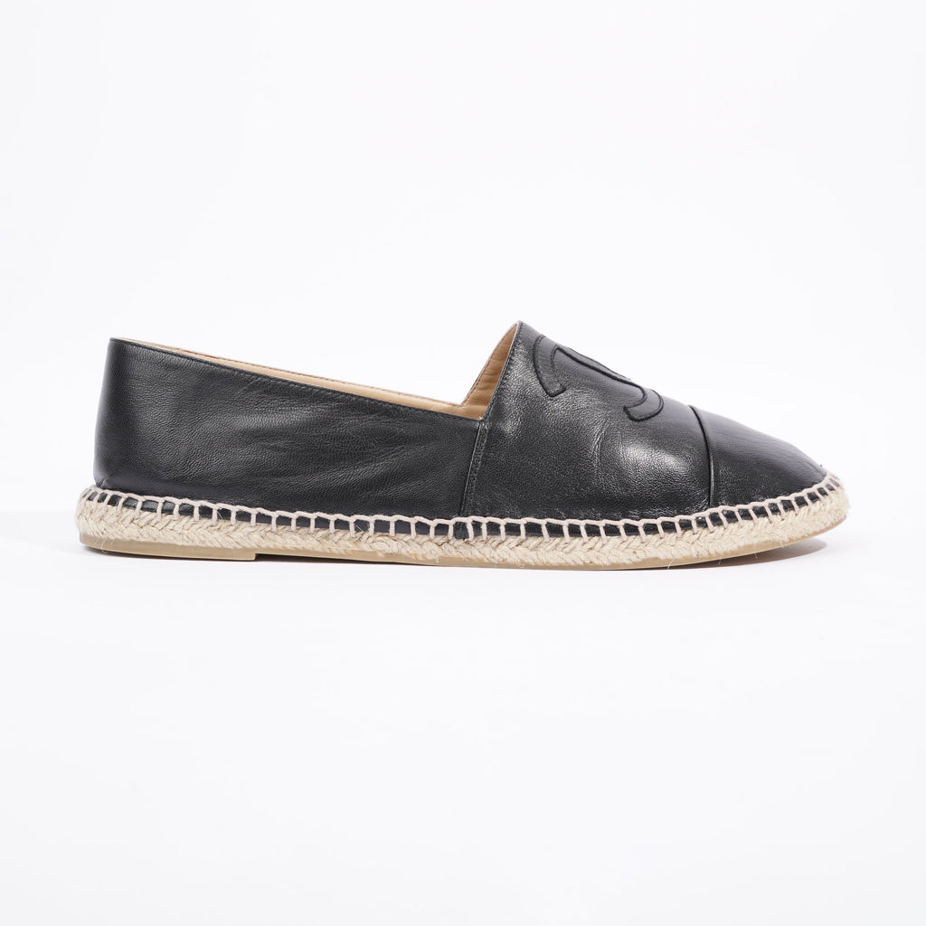 Chanel Mens Espadrilles Black EU 44 / UK 10