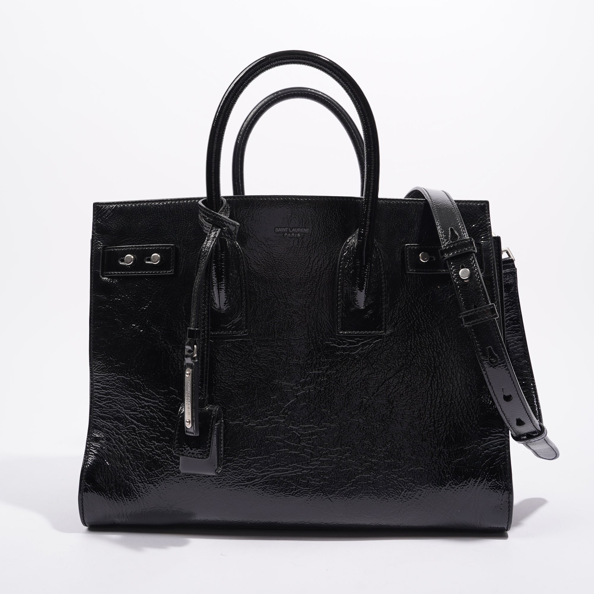 Saint Laurent Womens Sac De Jour Black Small