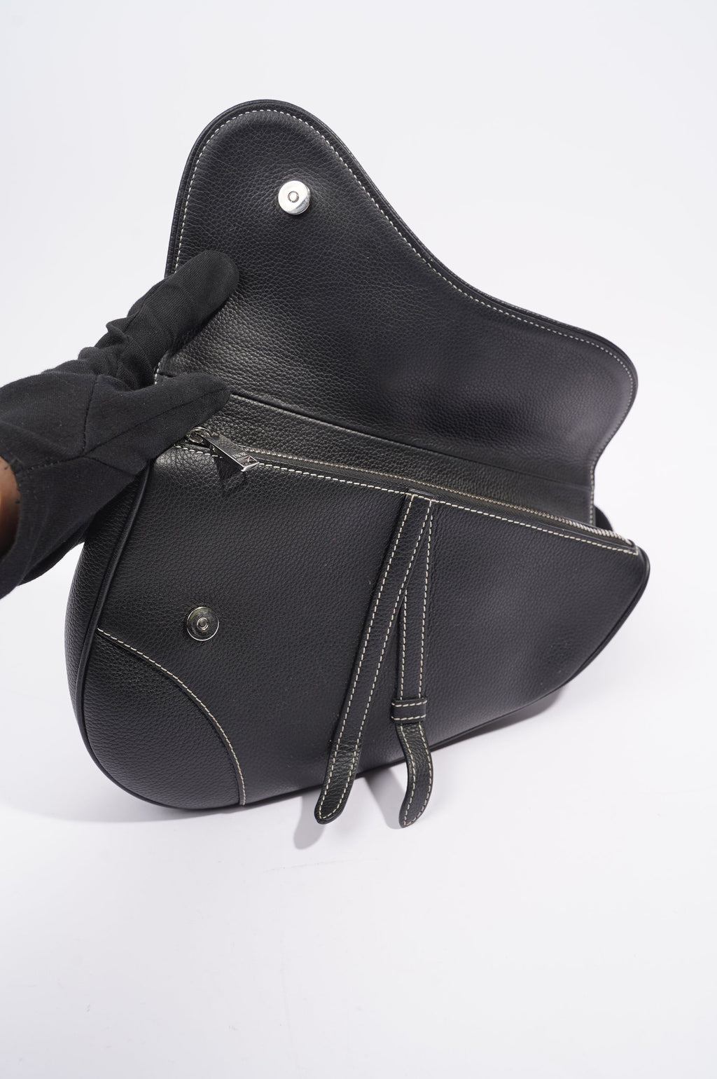 Christian Dior x Shawn Stussy Mens Saddle Bag Black / White
