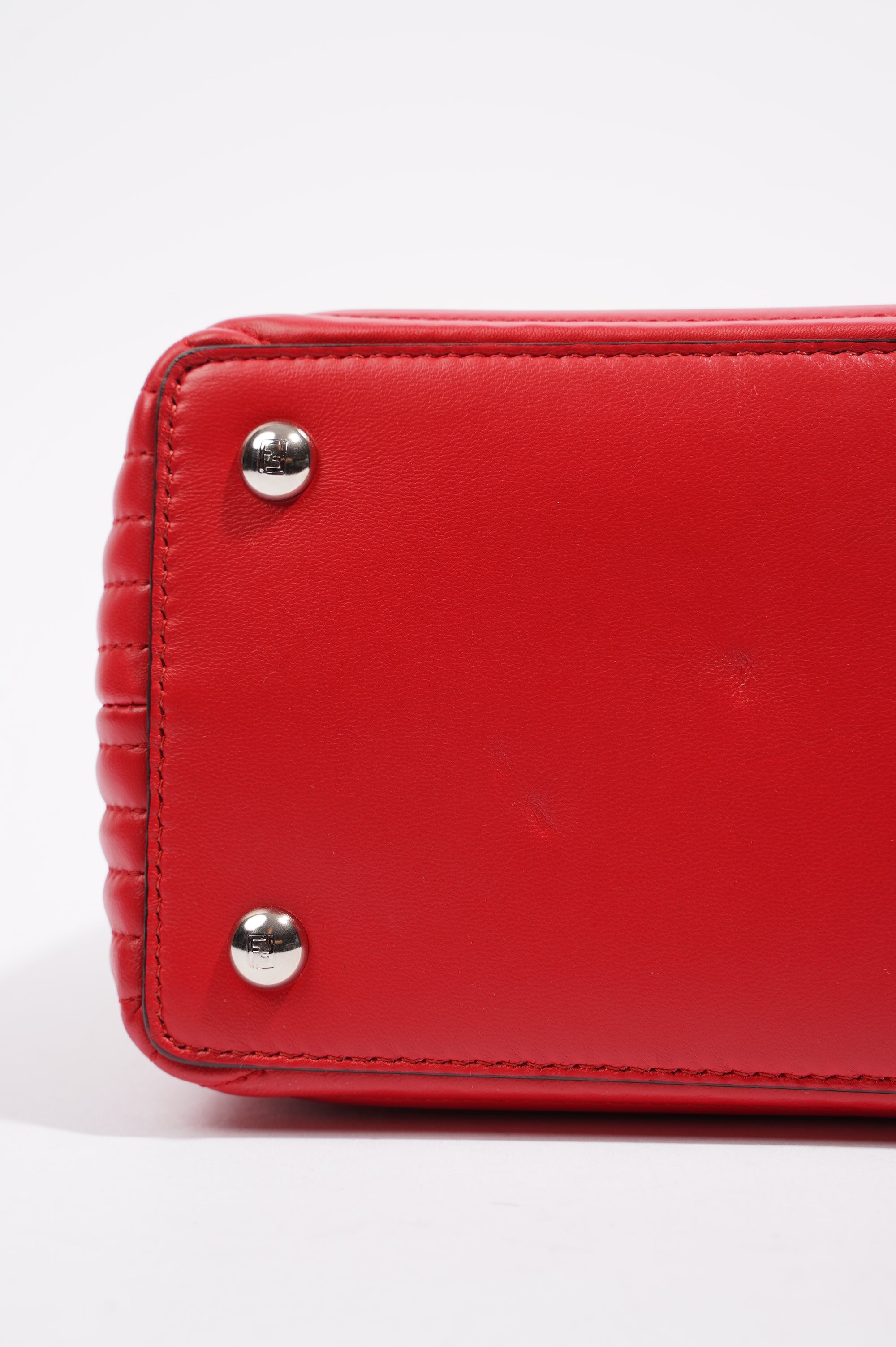 Fendi Womens Dotcom Bag Red