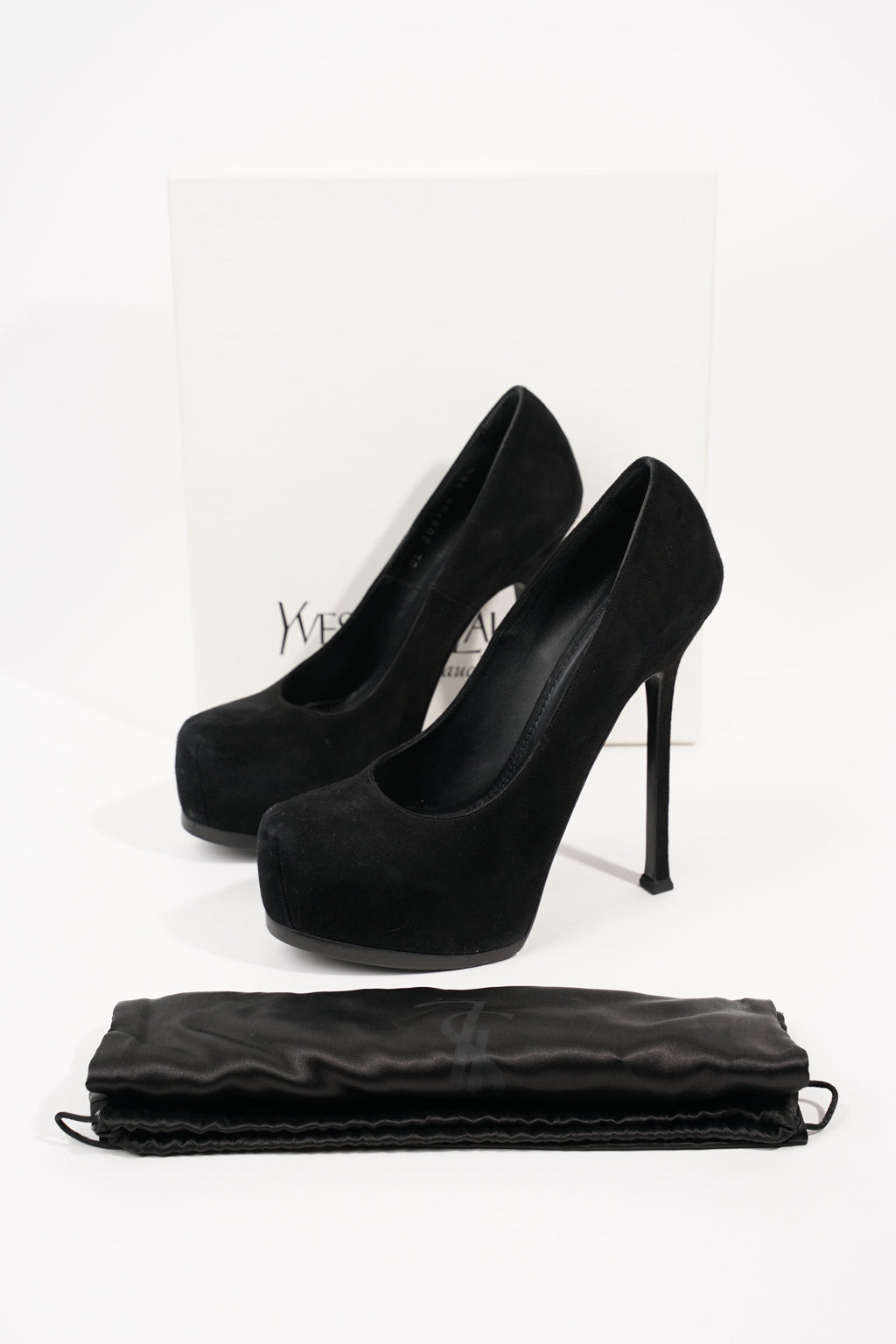 Saint Laurent Womens Tribtoo Pump Black Suede EU 38.5 / UK 5.5