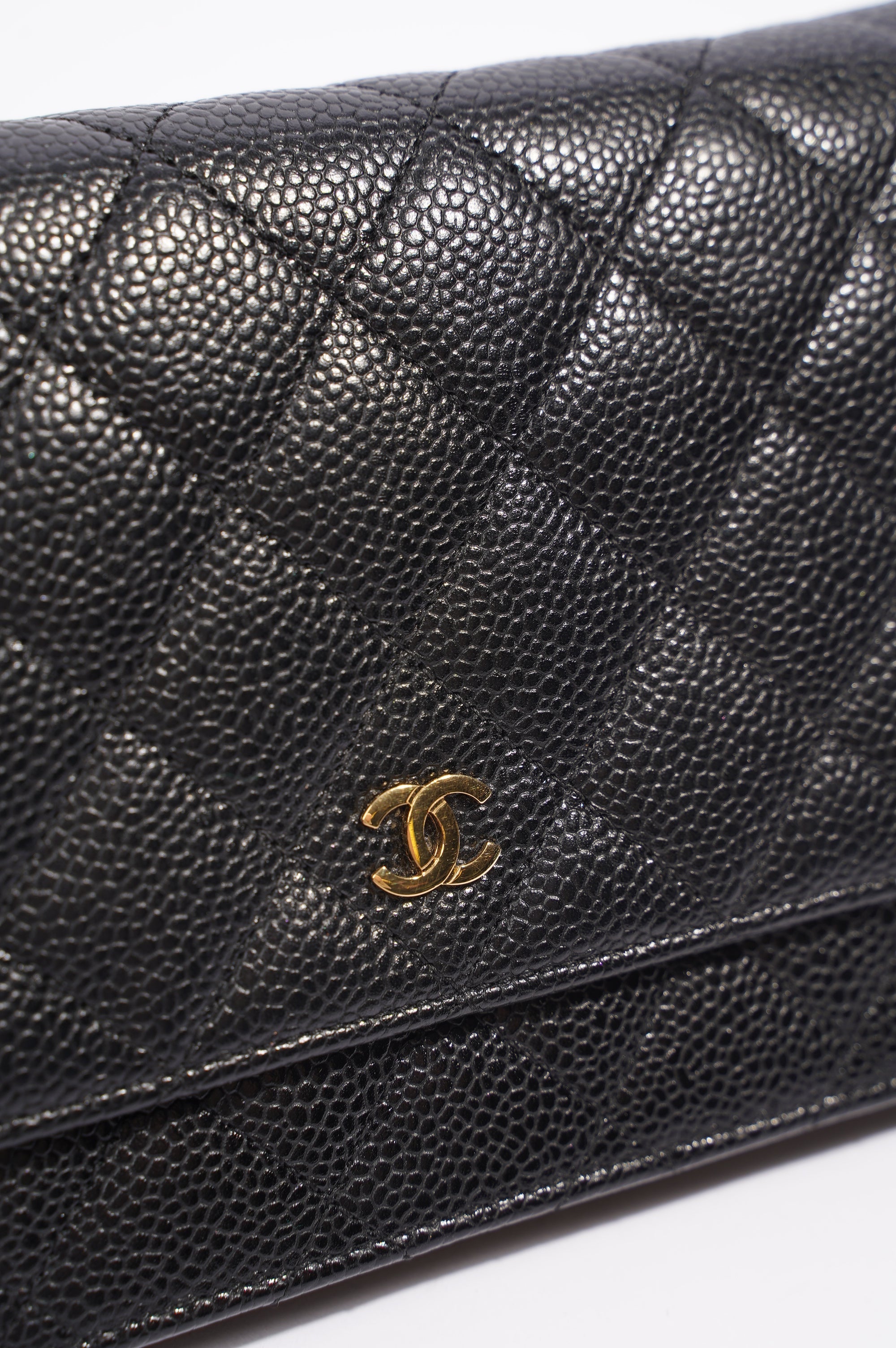 Chanel Womens Wallet On Chain Black Caviar
