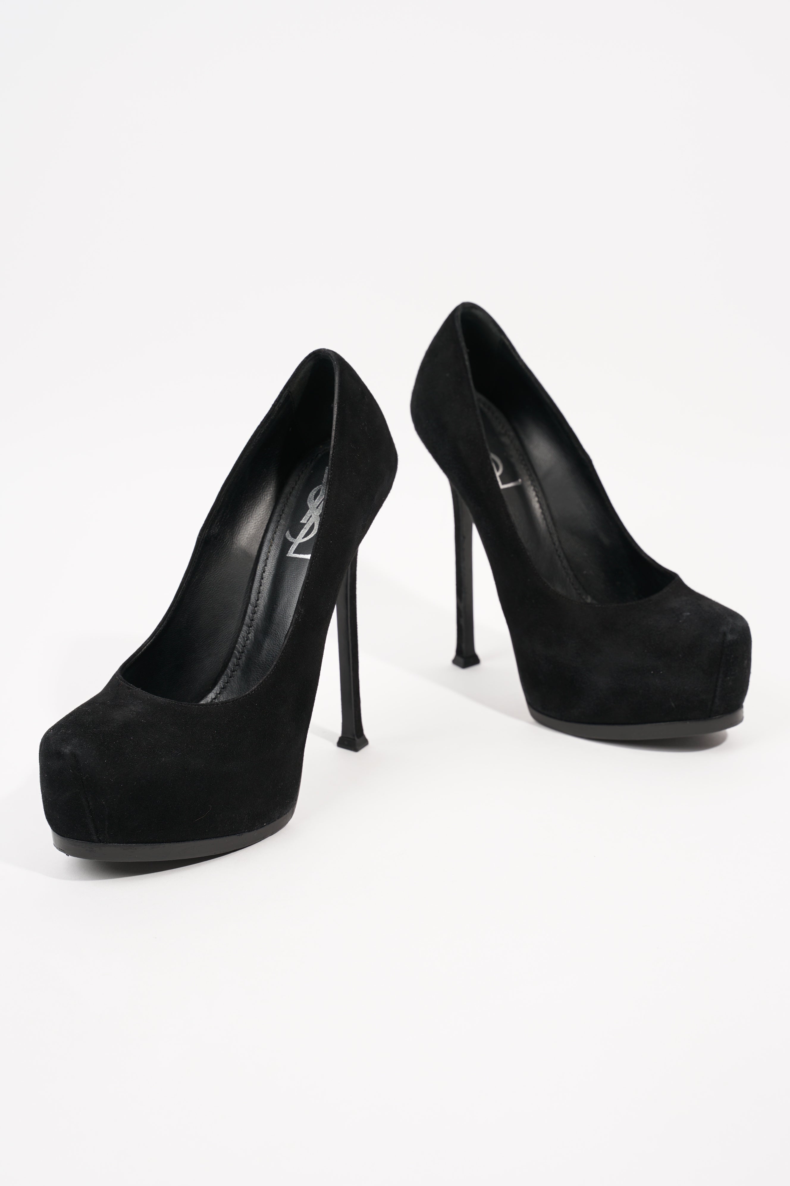 Saint Laurent Womens Tribtoo Pump Black Suede EU 38.5 / UK 5.5
