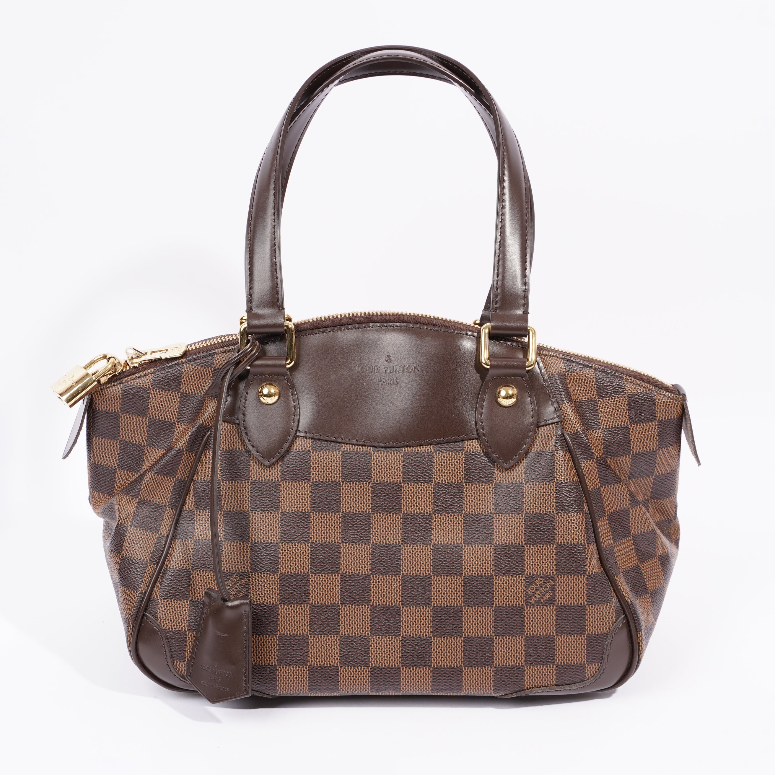 Louis Vuitton Womens Verona Bag Damier Ebene Canvas PM