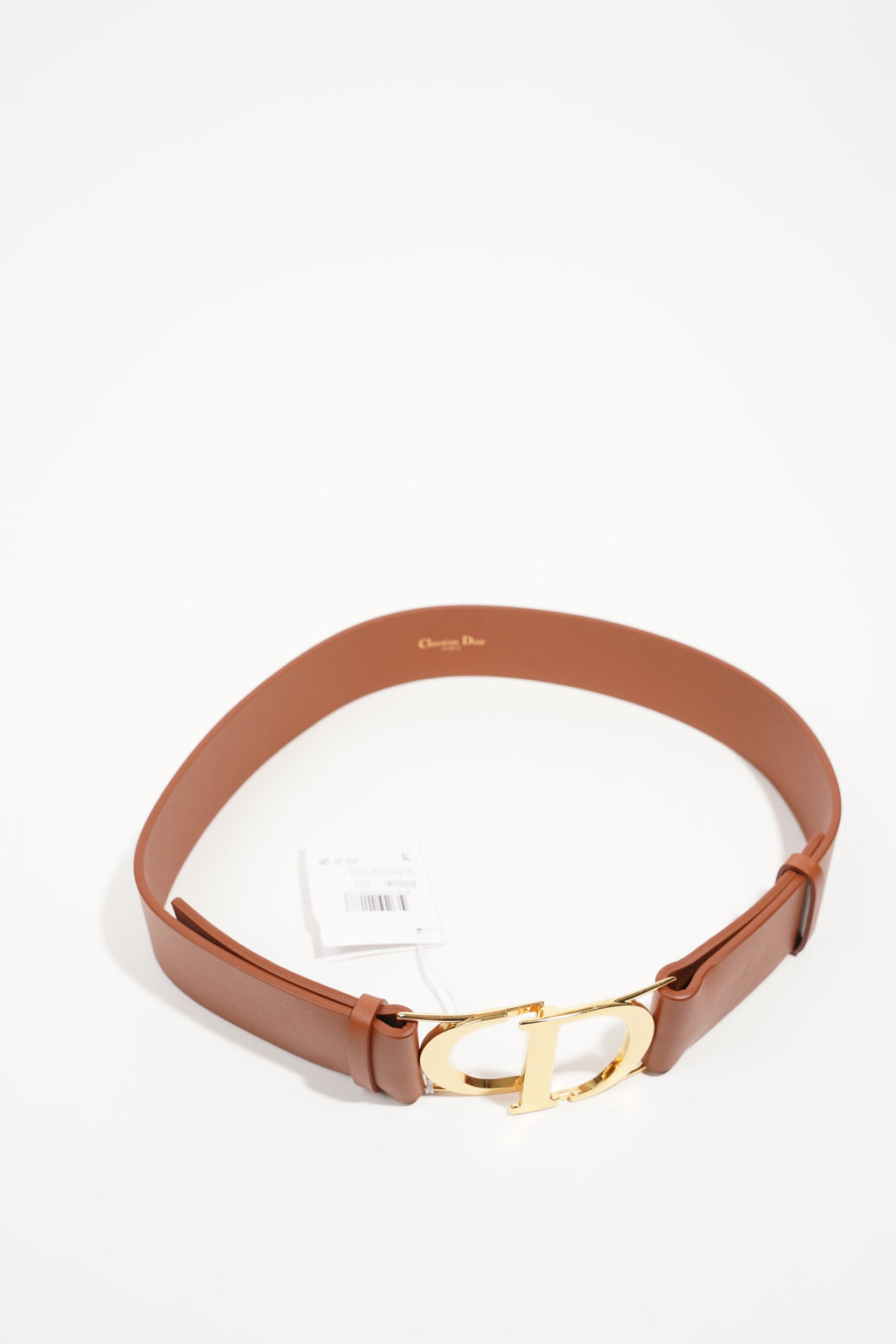 Christian Dior Womens 30 Montaigne Belt Tan 75