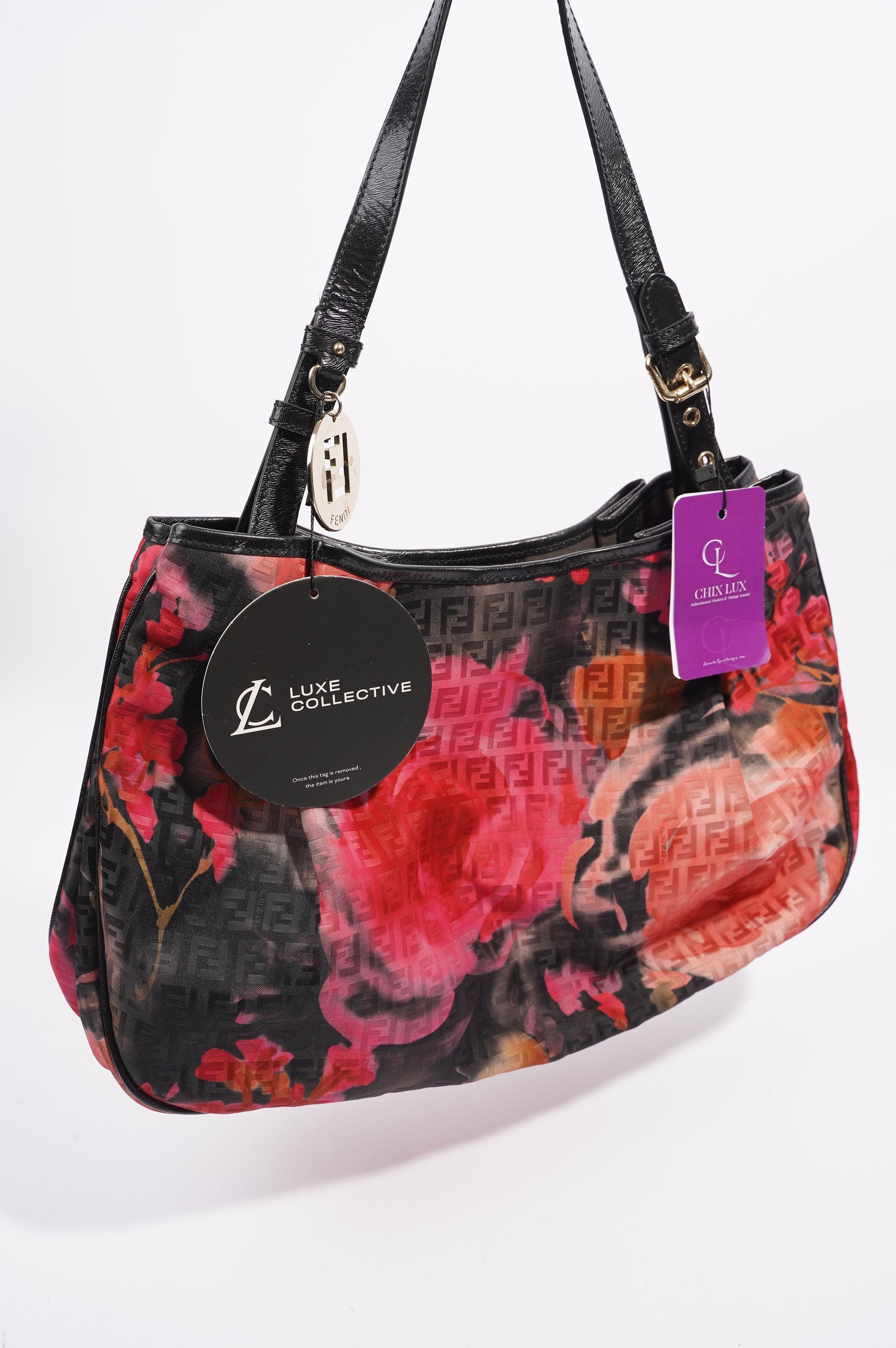 Fendi Womens Hobo Bag Multicolour