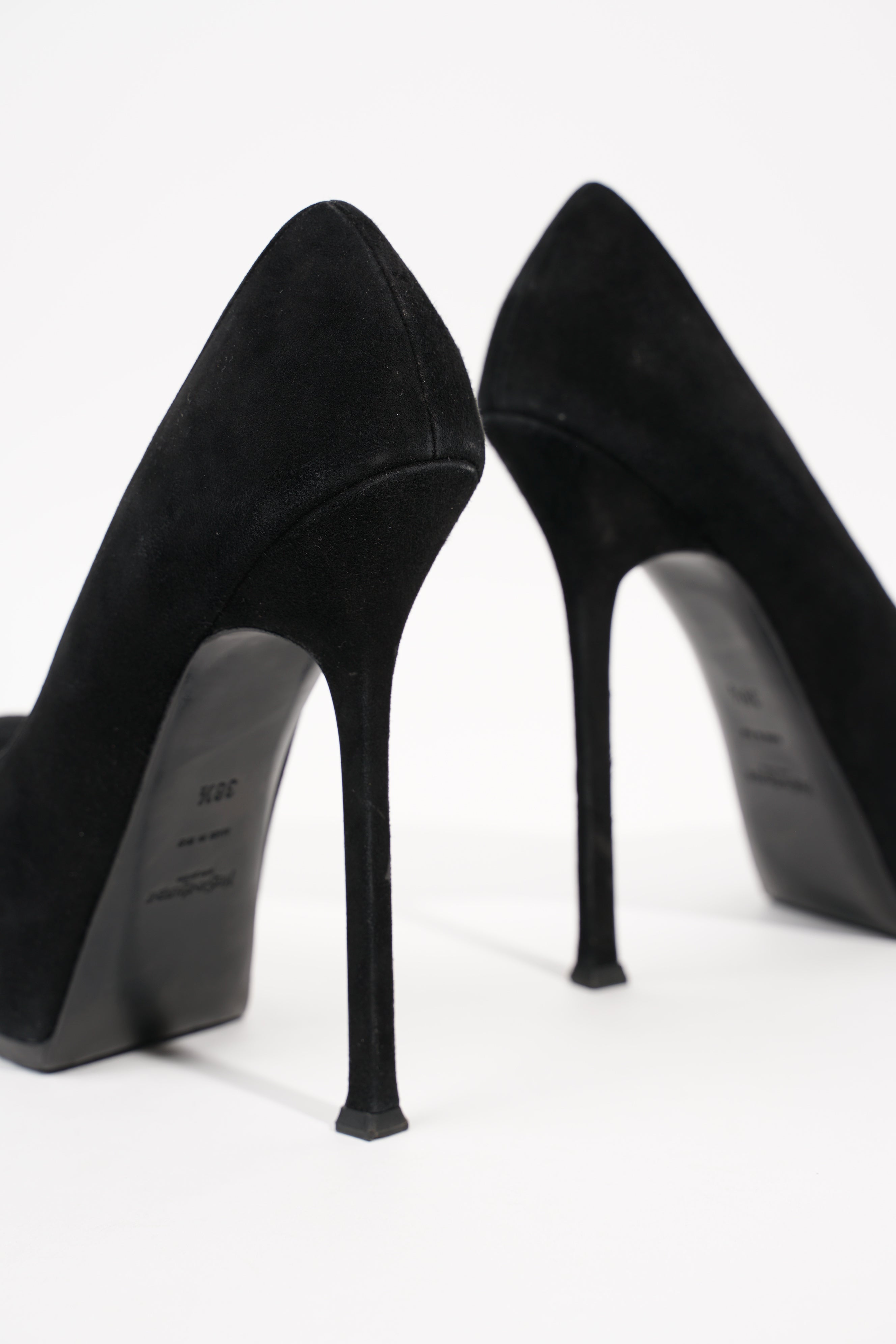Saint Laurent Womens Tribtoo Pump Black Suede EU 38.5 / UK 5.5