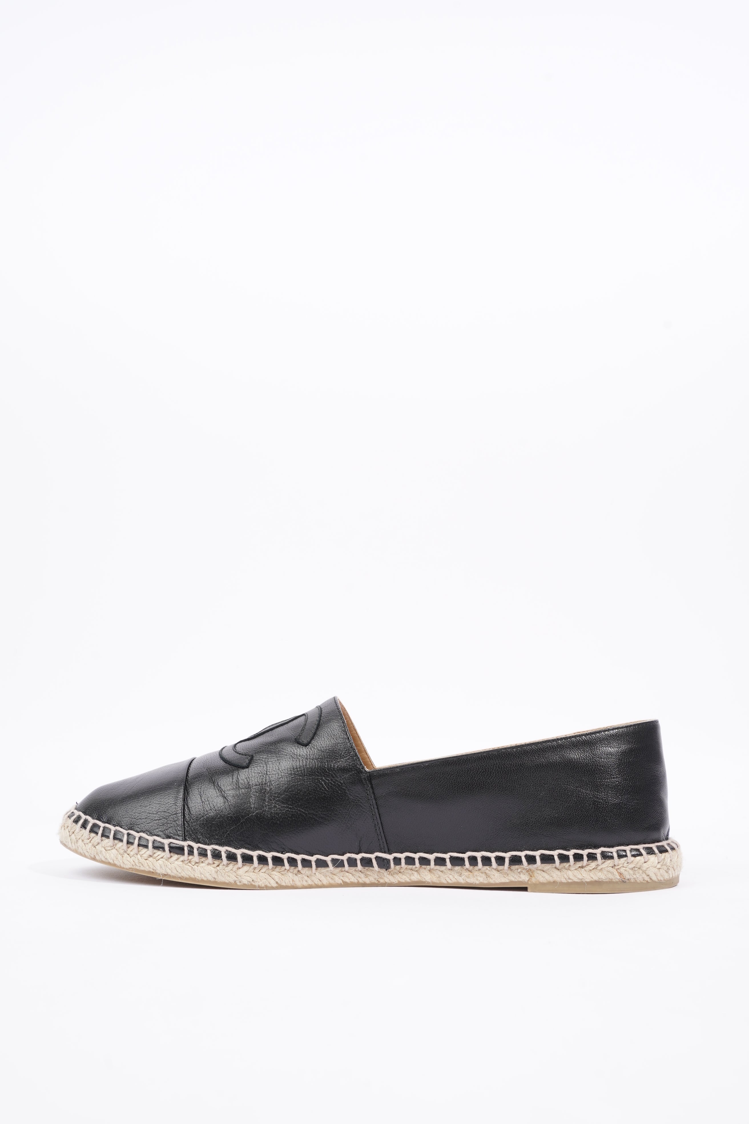 Chanel Mens Espadrilles Black EU 44 / UK 10