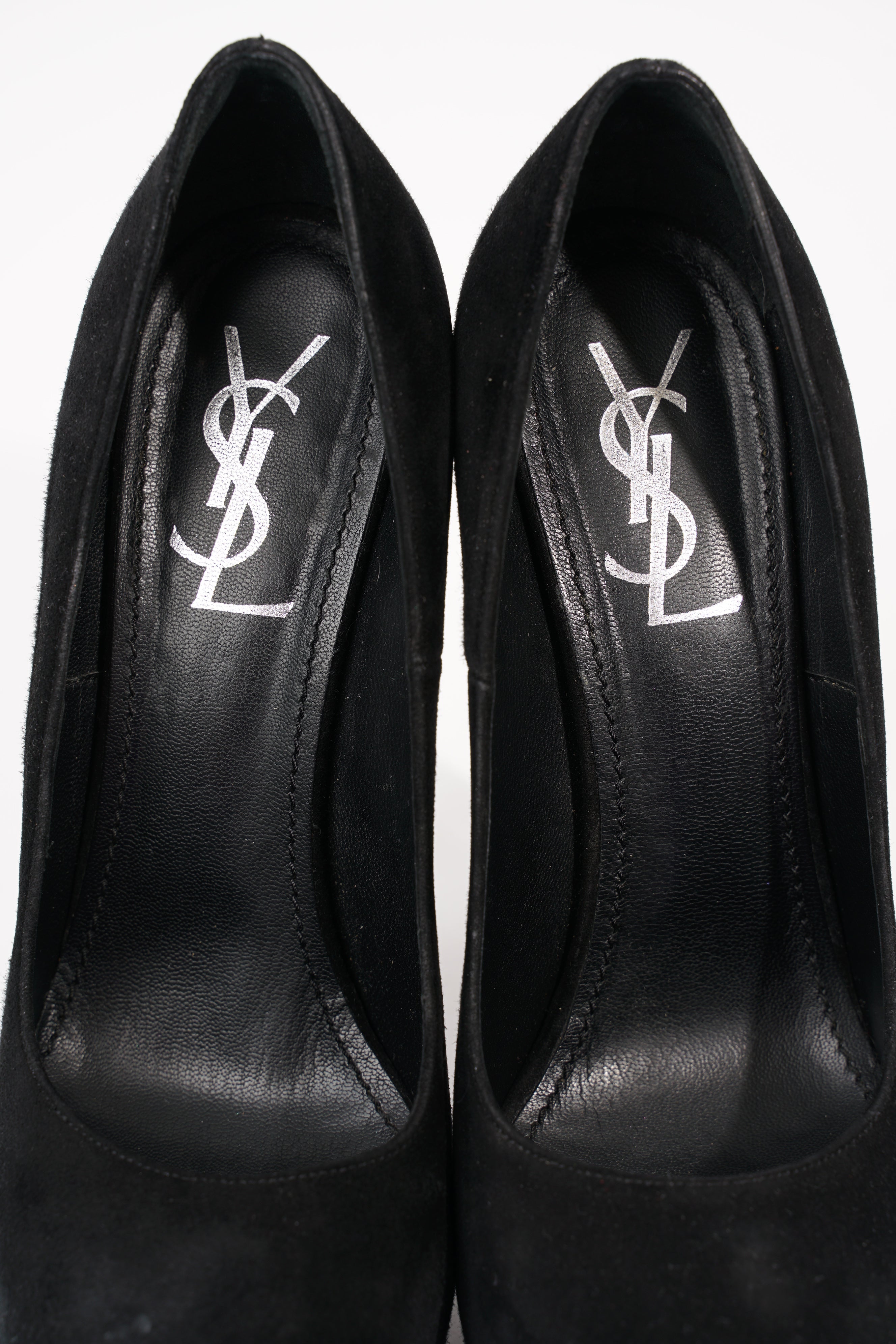 Saint Laurent Womens Tribtoo Pump Black Suede EU 38.5 / UK 5.5