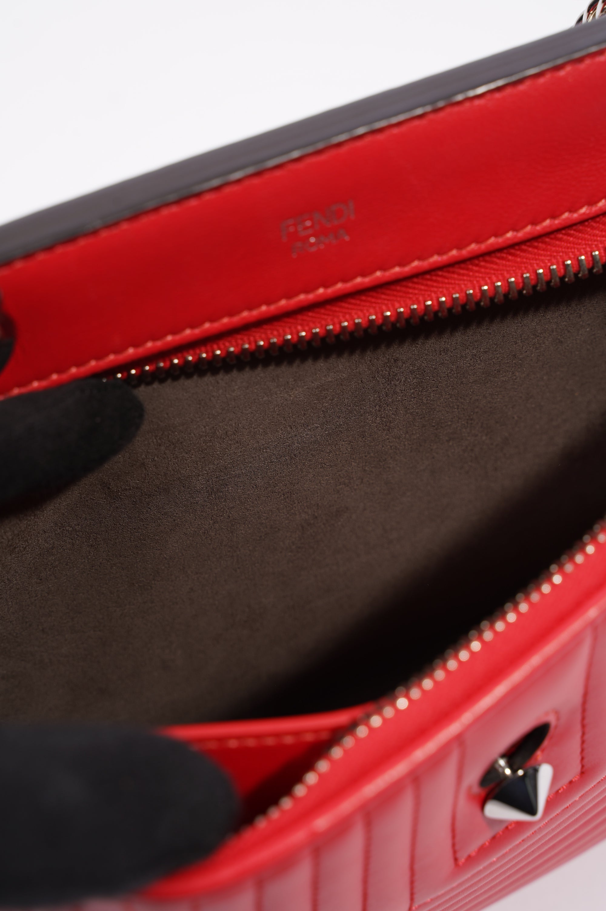 Fendi Womens Dotcom Bag Red