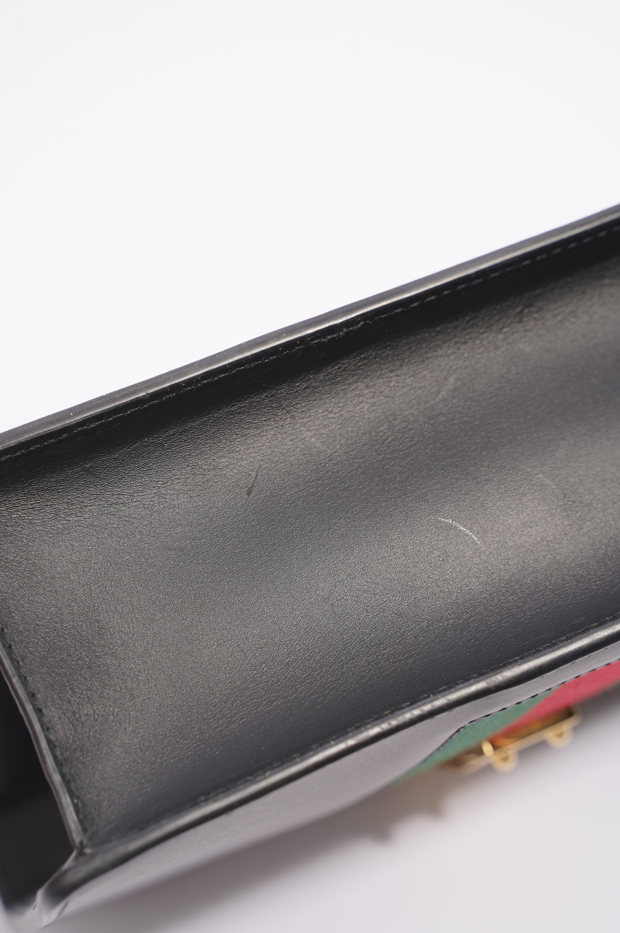 Gucci Womens Sylvie Black / Green / Red Medium