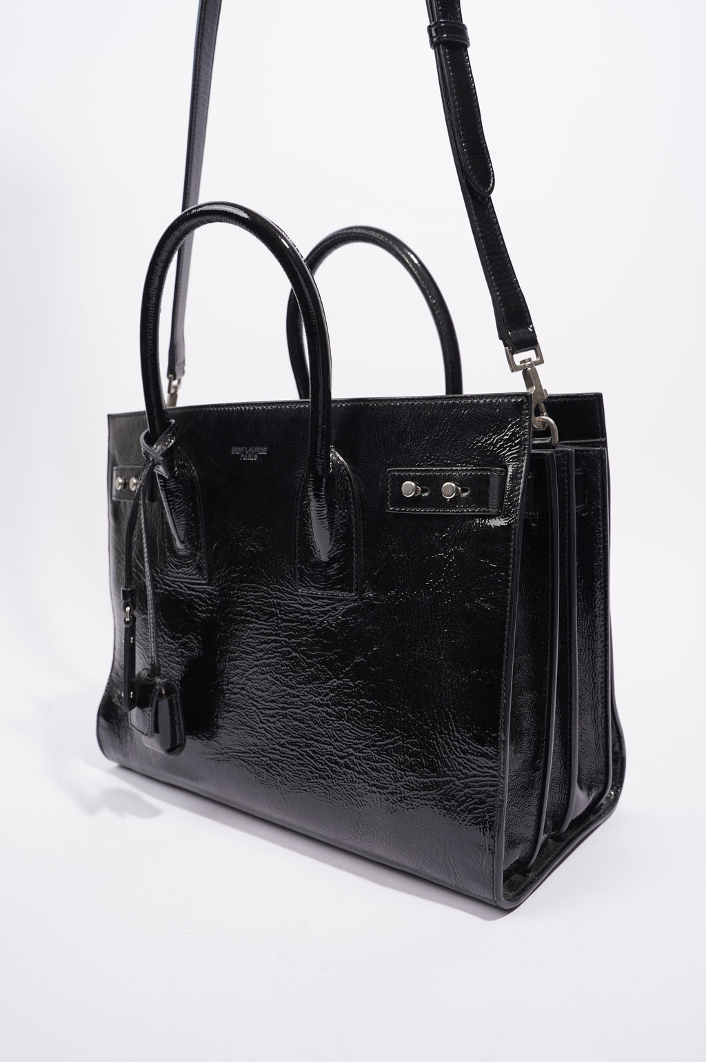 Saint Laurent Womens Sac De Jour Black Small