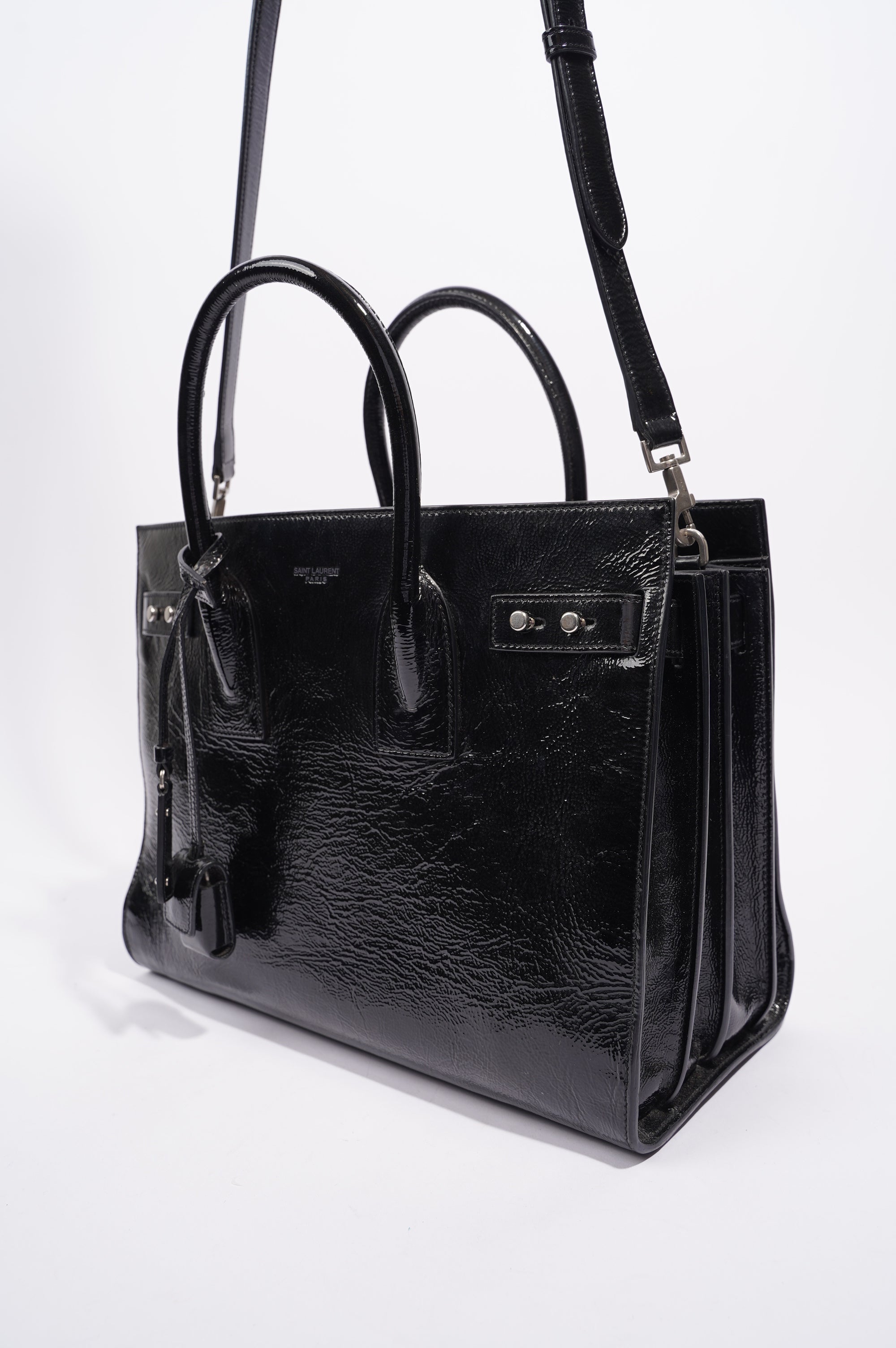 Saint Laurent Womens Sac De Jour Black Small