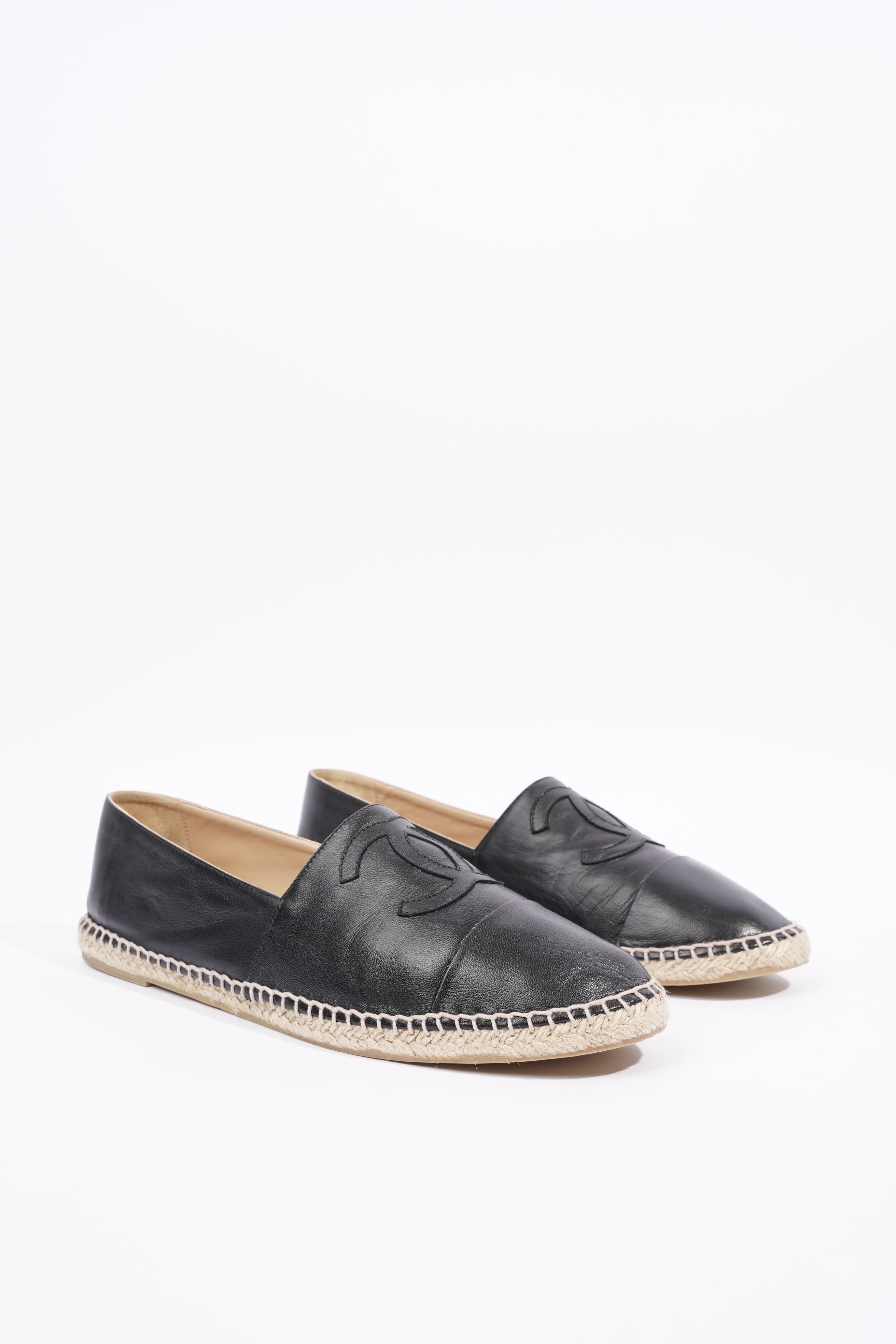 Chanel Mens Espadrilles Black EU 44 / UK 10