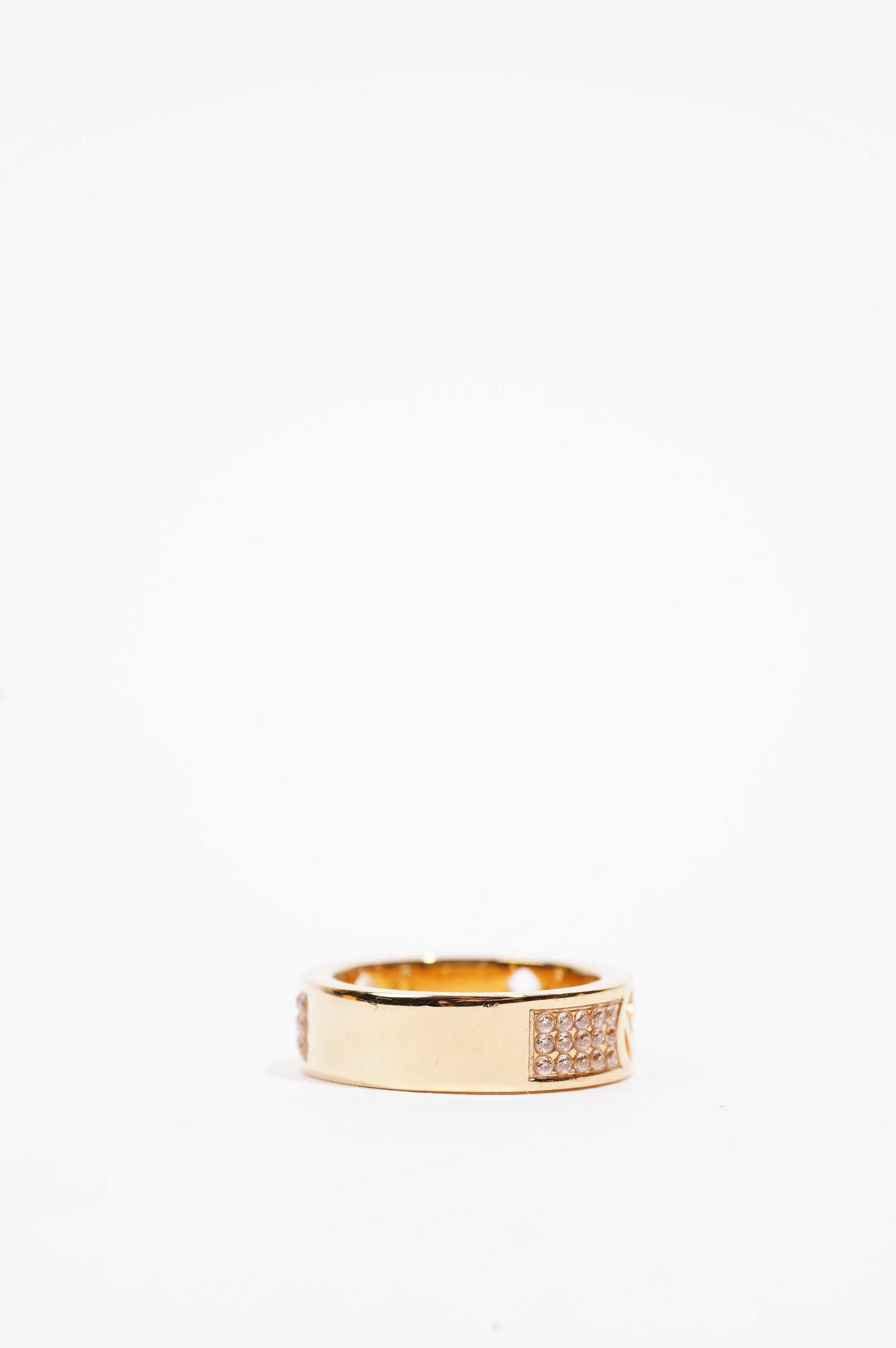 Fendi Womens F Is Fendi Ring Gold S