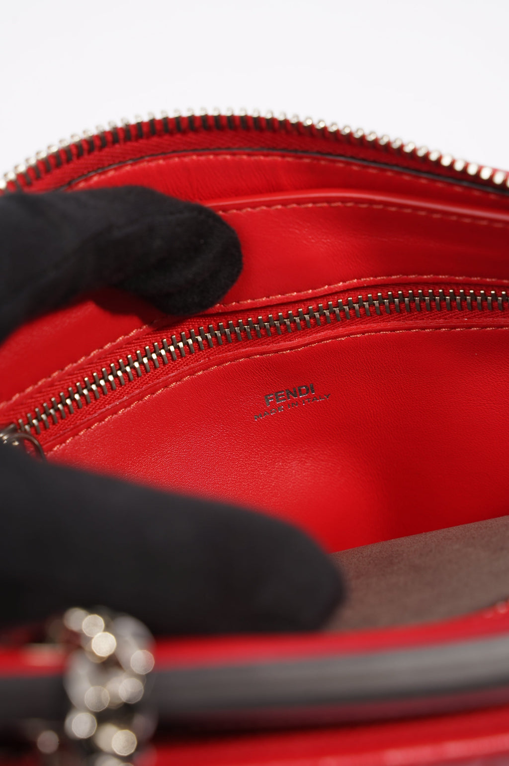 Fendi Womens Dotcom Bag Red